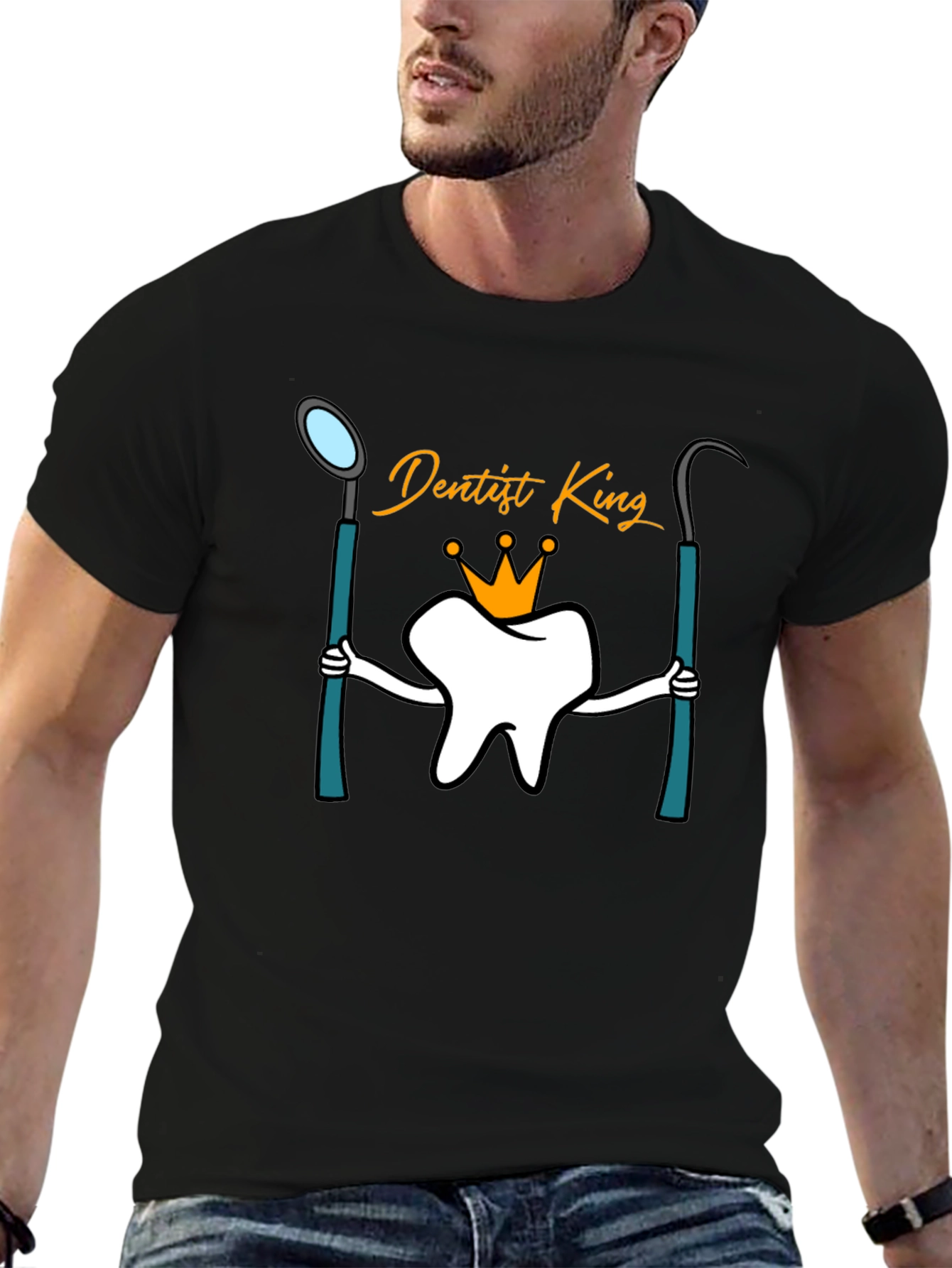Dentist King Black T-Shirt