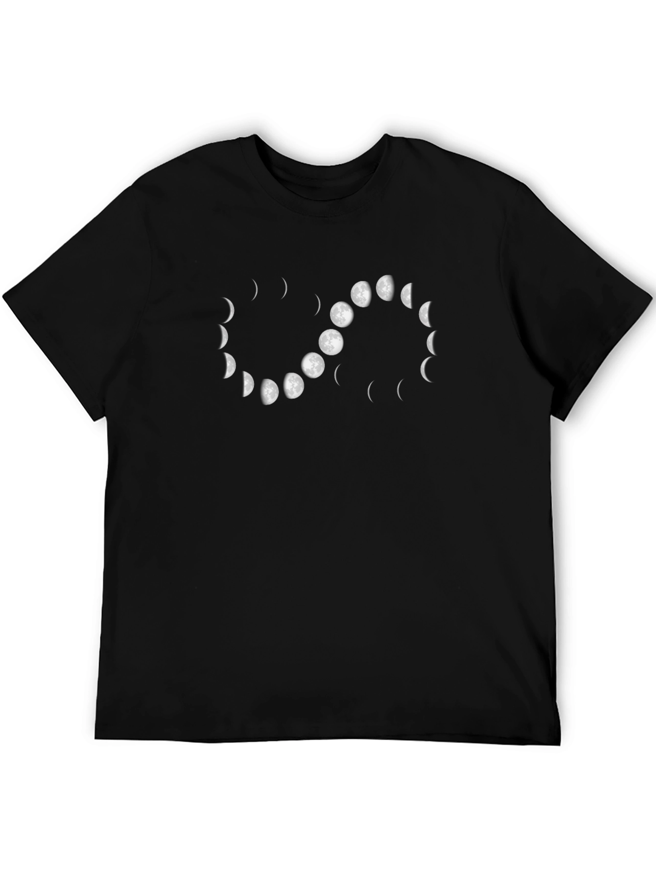 Phases of the Moon Black Graphic Tee