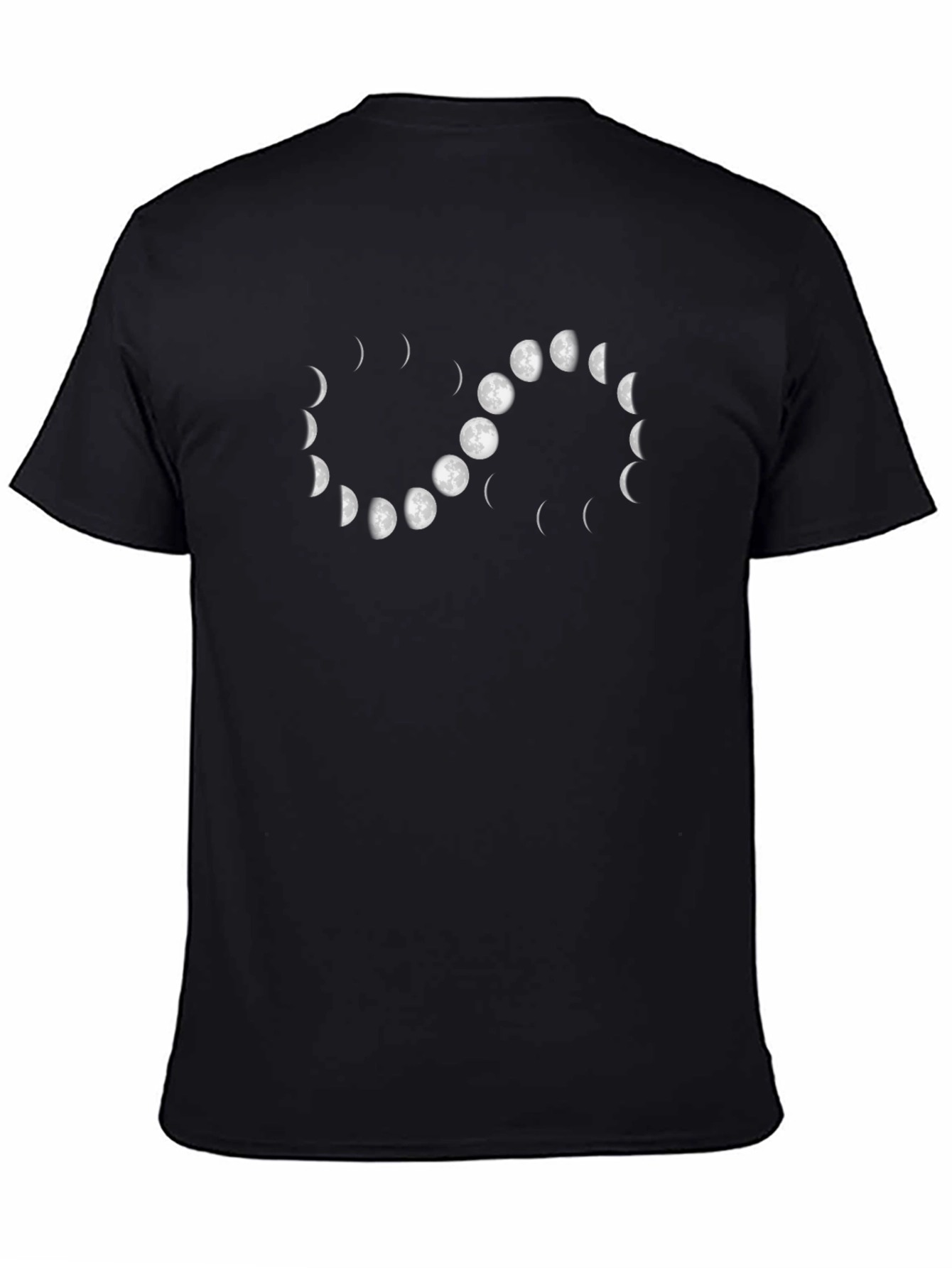Phases of the Moon Black Graphic Tee