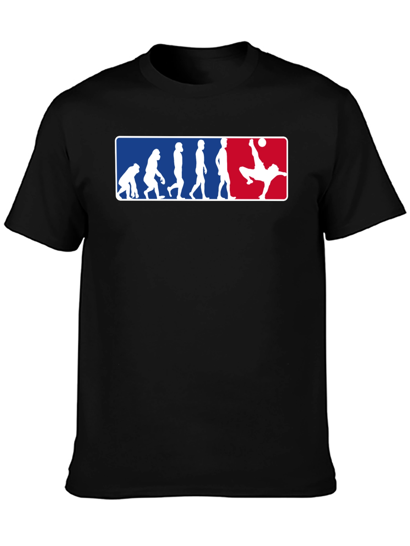 Soccer Evolution Graphic Tee - Black