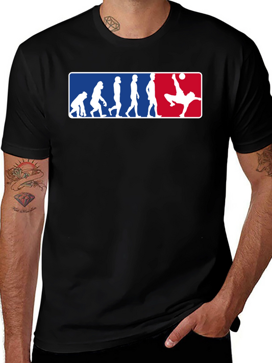 Soccer Evolution Graphic Tee - Black