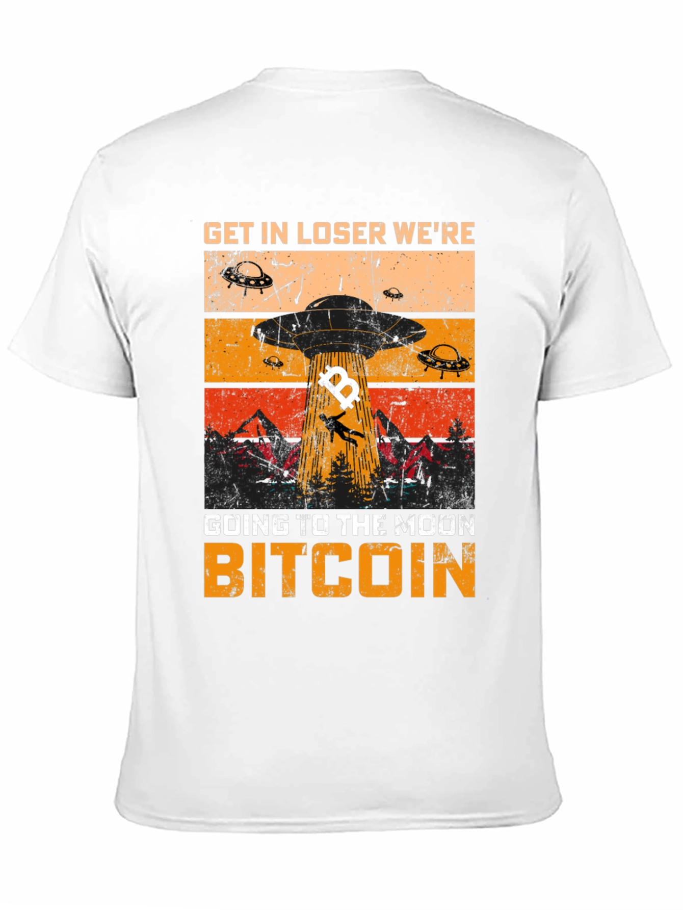Bitcoin Moon T-Shirt Get in Loser Crypto Tee