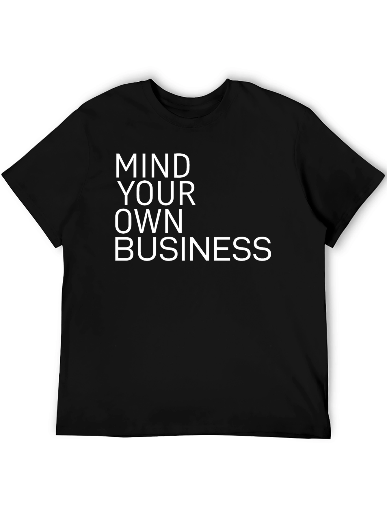 Mind Your Own Business Graphic Tee - Black