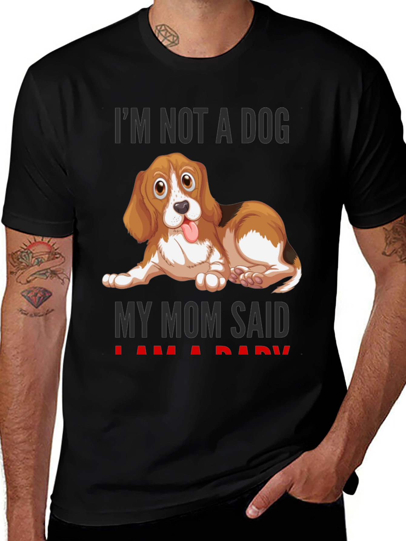 Funny Dog Mom T-Shirt - Im Not A Dog