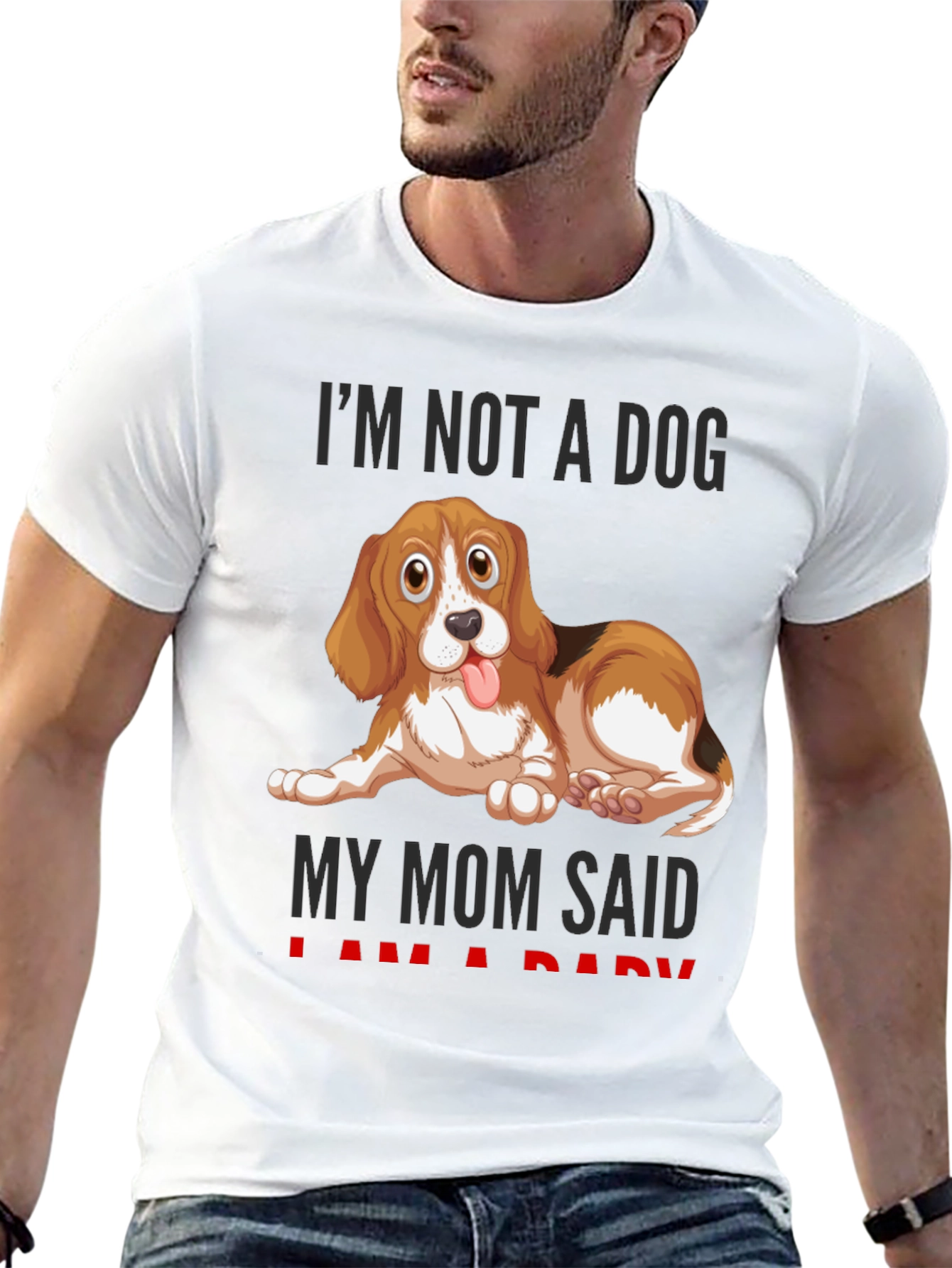Funny Dog Mom T-Shirt - Im Not A Dog