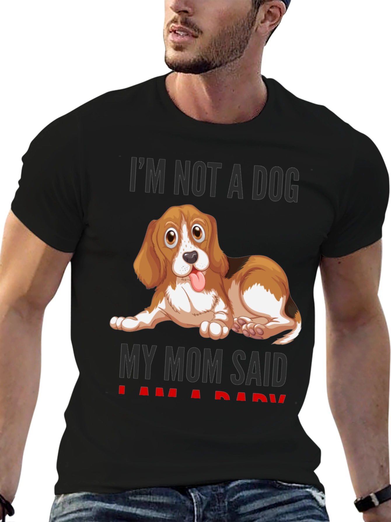 Funny Dog Mom T-Shirt - Im Not A Dog