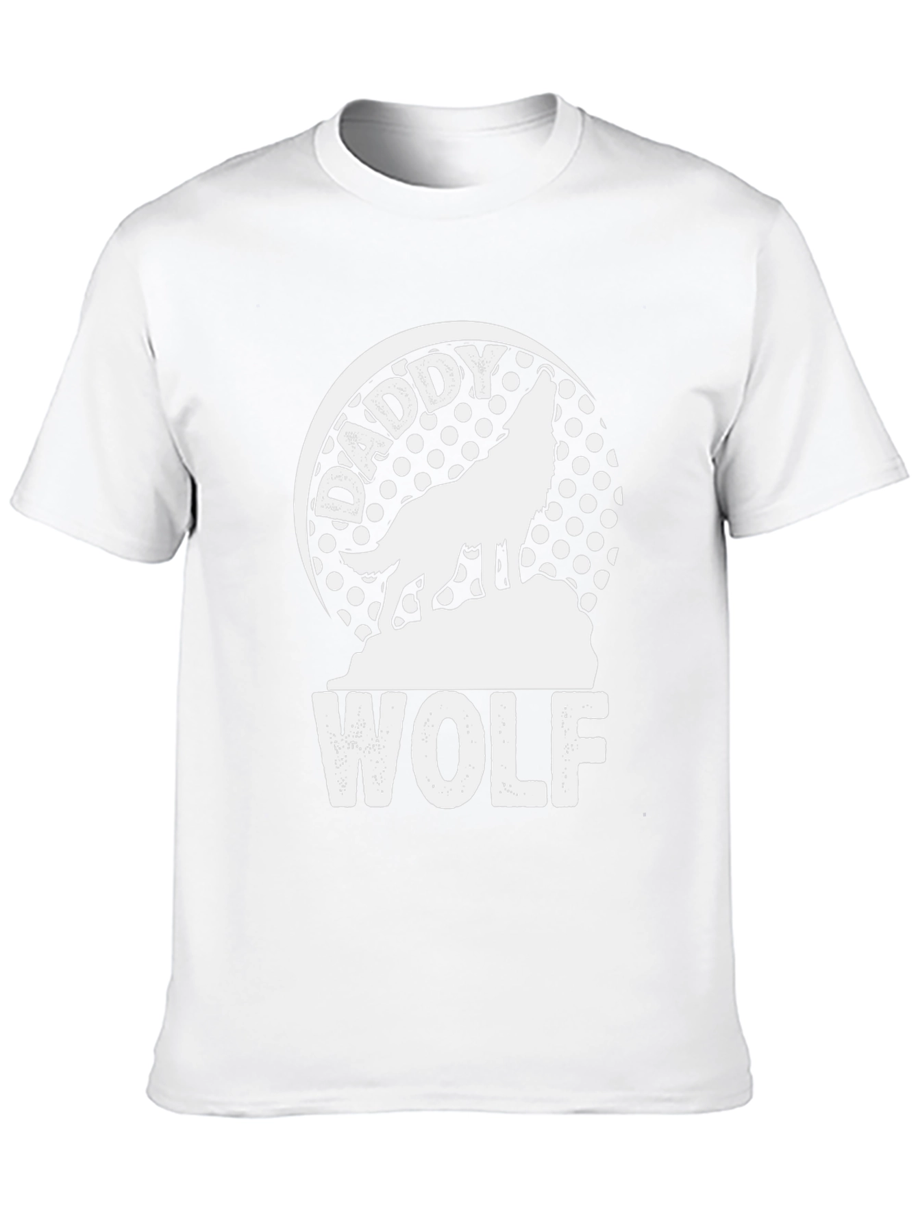 Daddy Wolf Black T-Shirt - Graphic Tee