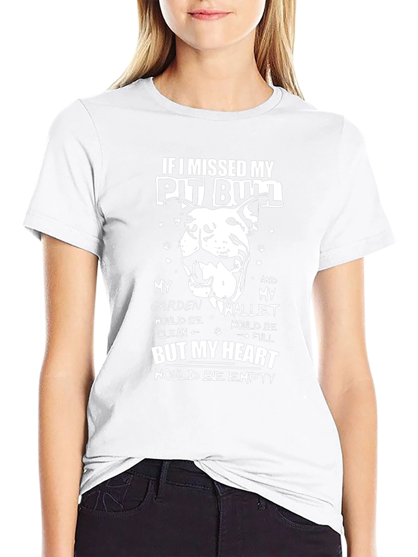 Pit Bull Heart T-Shirt - Dog Lover Tee