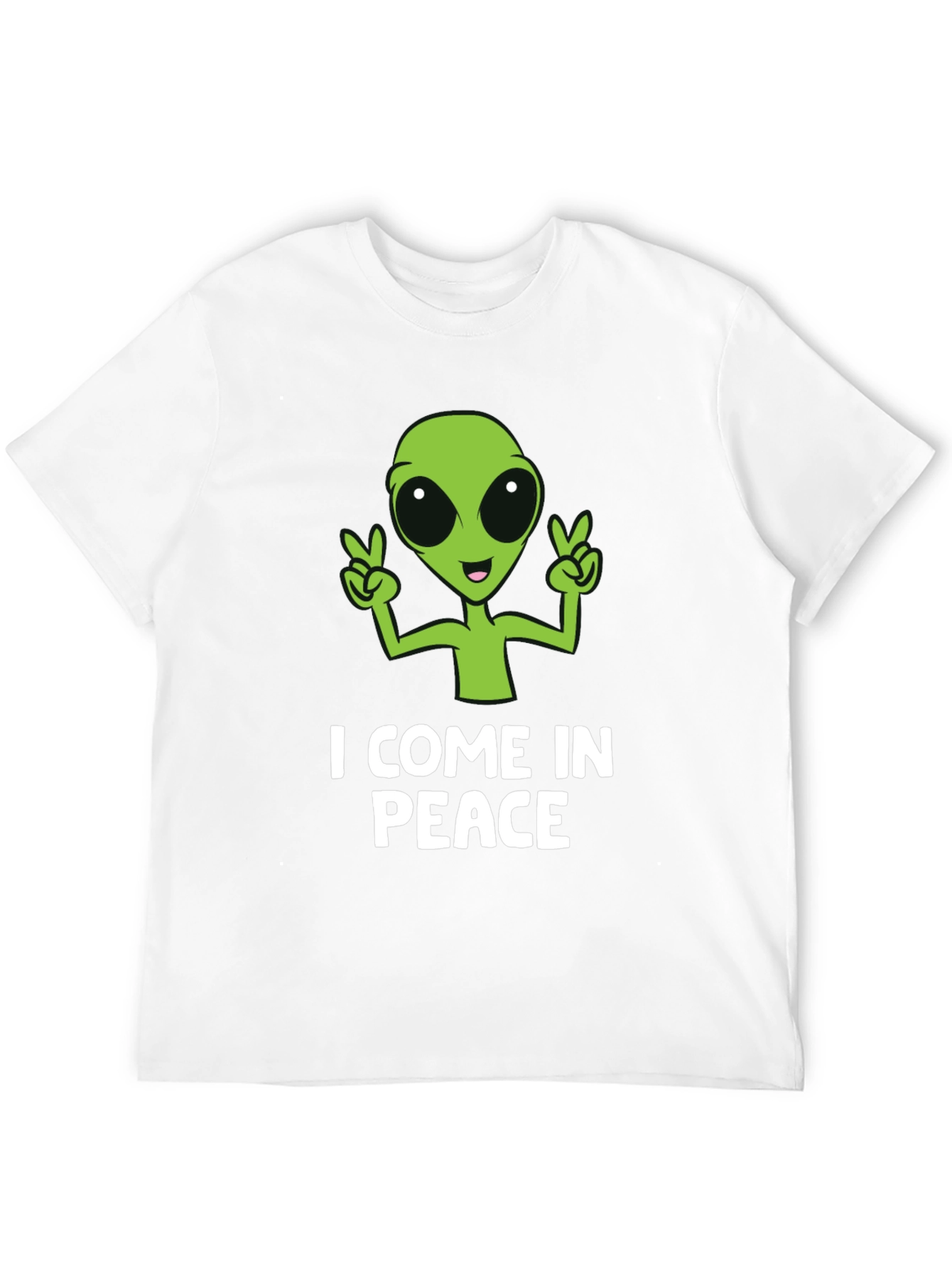 I Come In Peace Alien Graphic T-Shirt