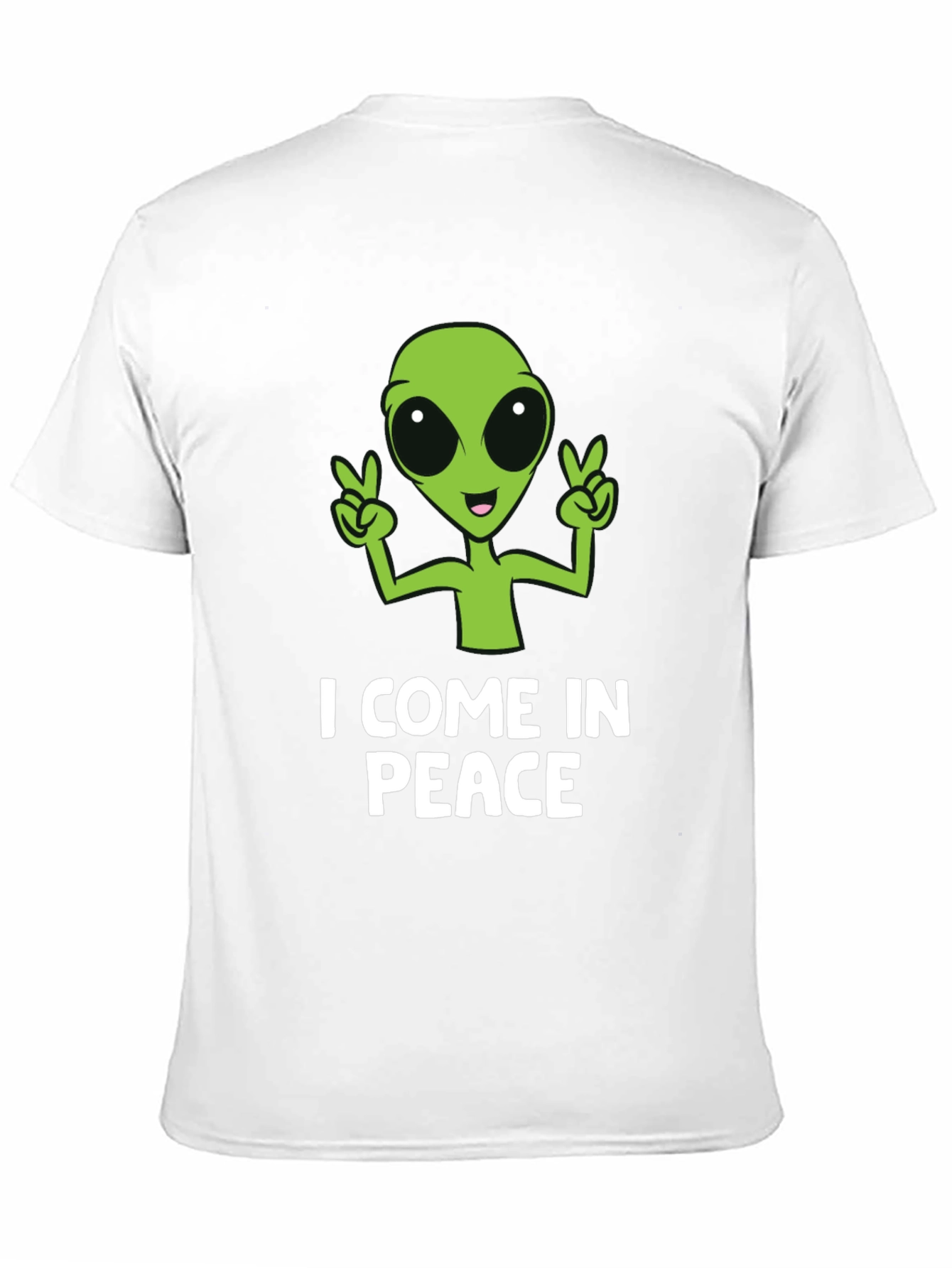 I Come In Peace Alien Graphic T-Shirt