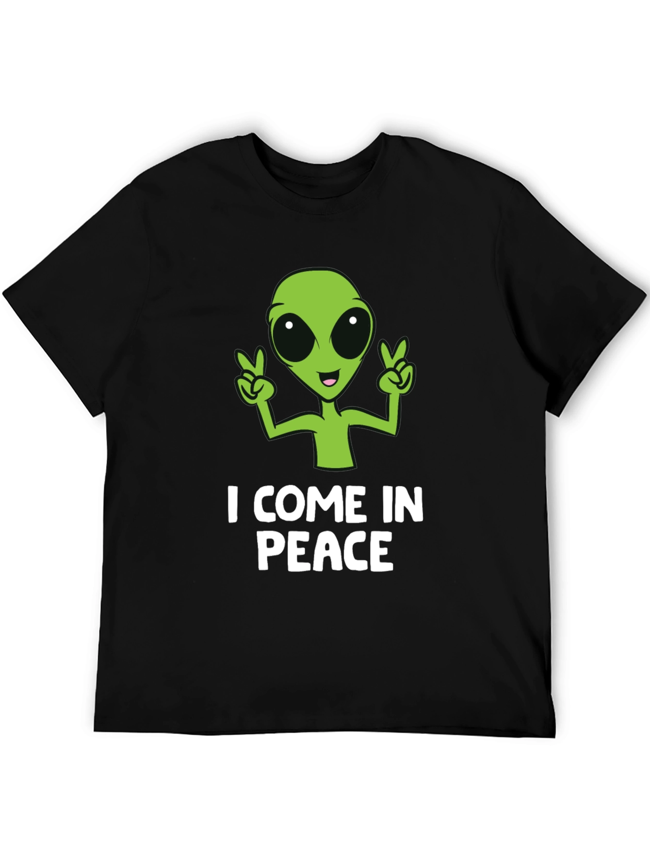 I Come In Peace Alien Graphic T-Shirt