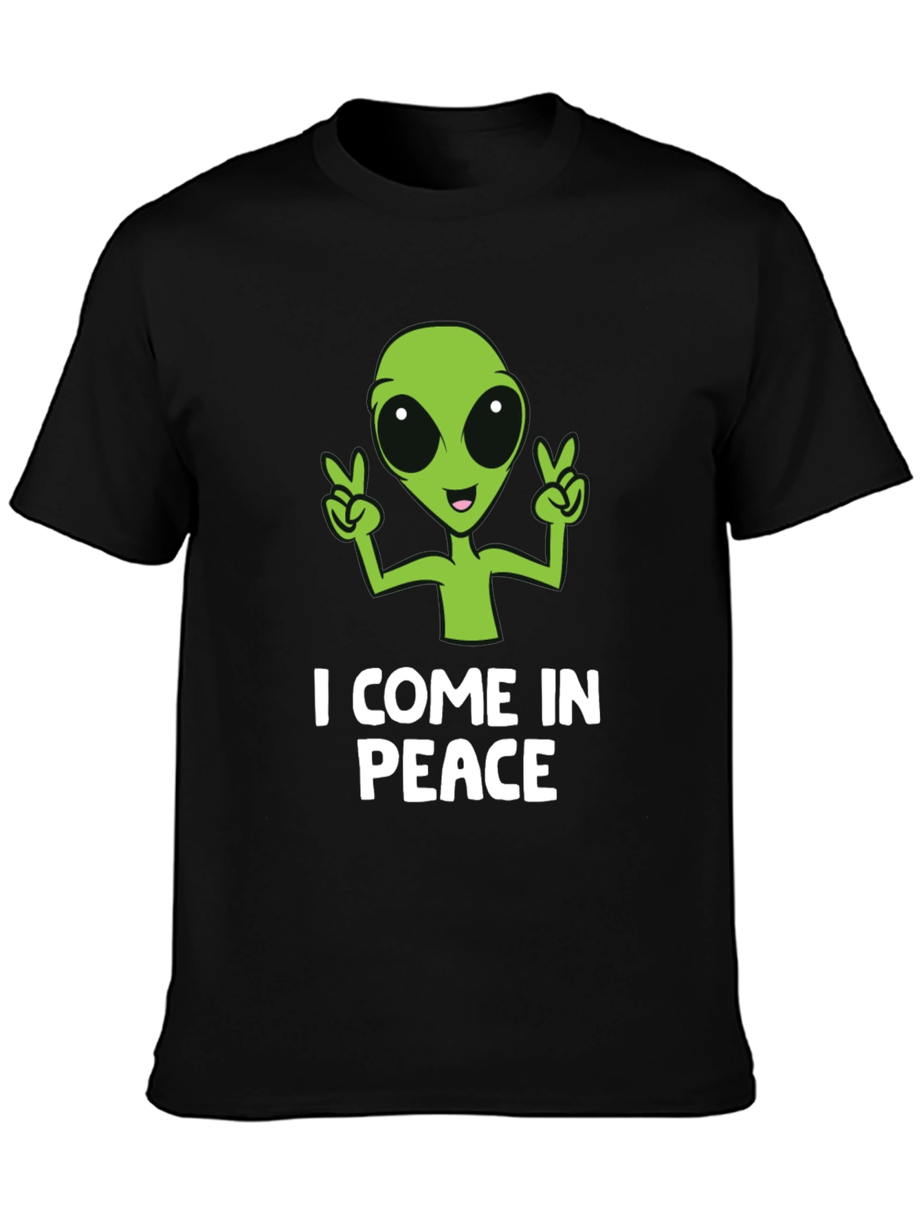 I Come In Peace Alien Graphic T-Shirt
