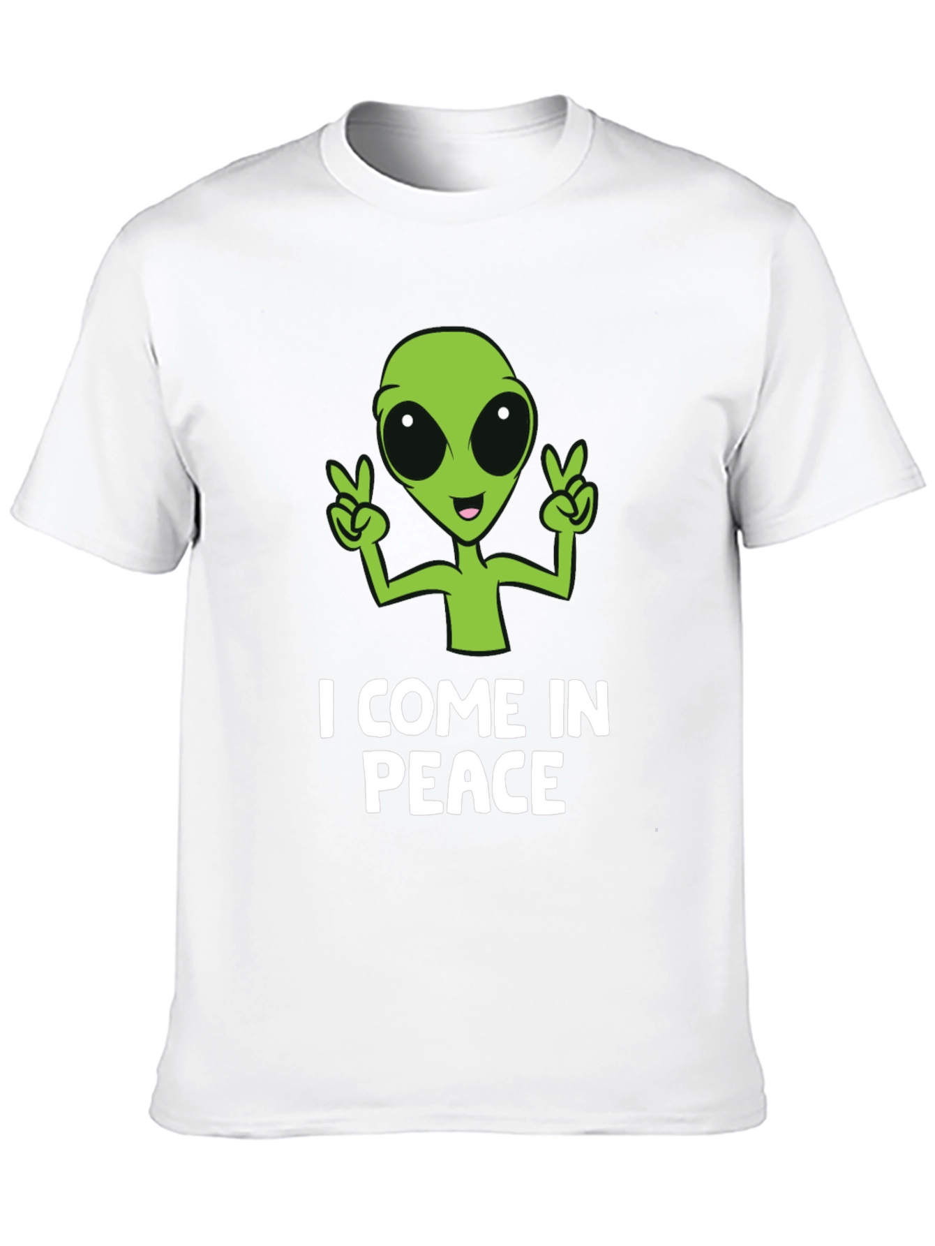 I Come In Peace Alien Graphic T-Shirt
