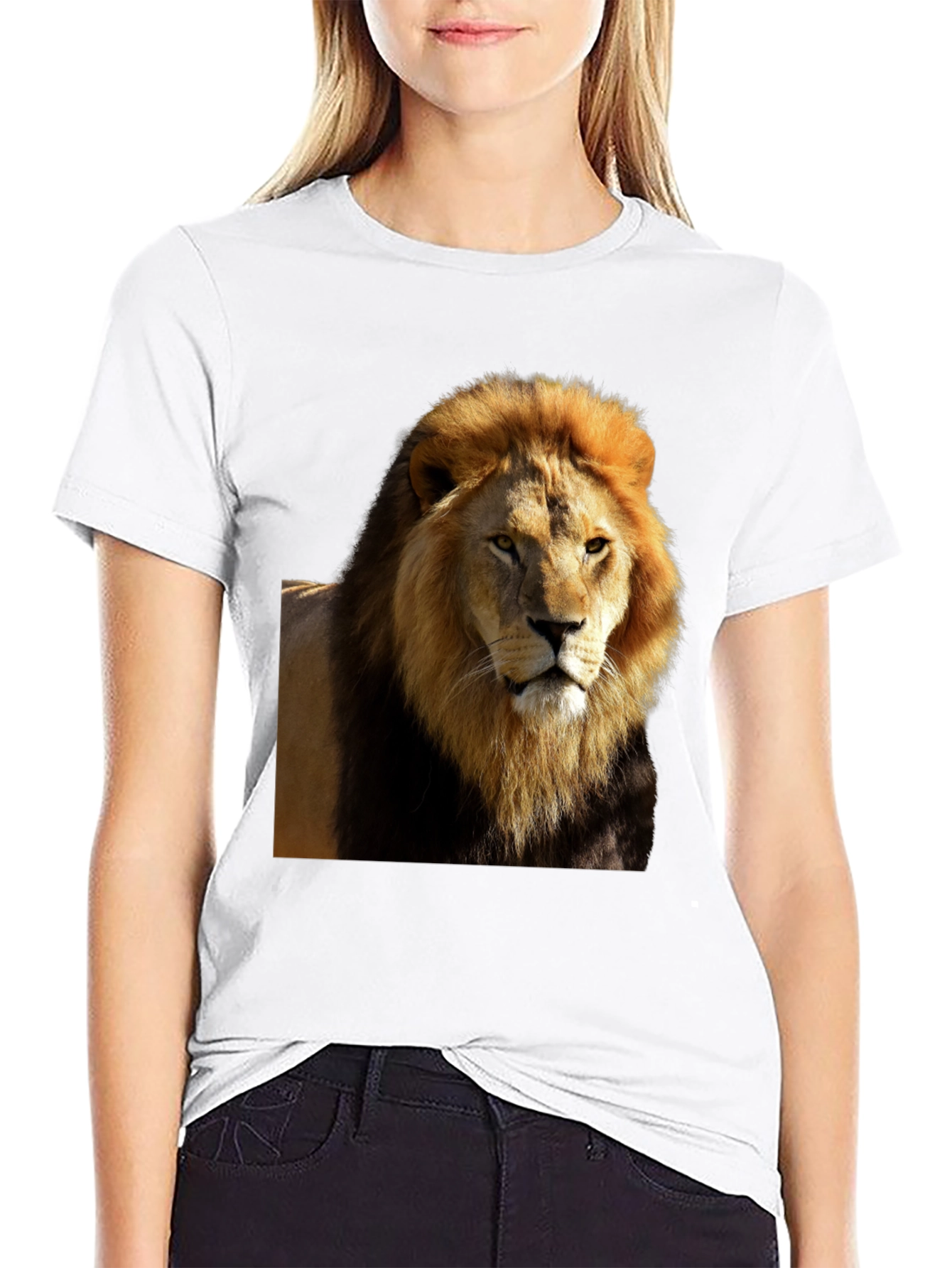 Lion Graphic Black T-Shirt - Wild Style