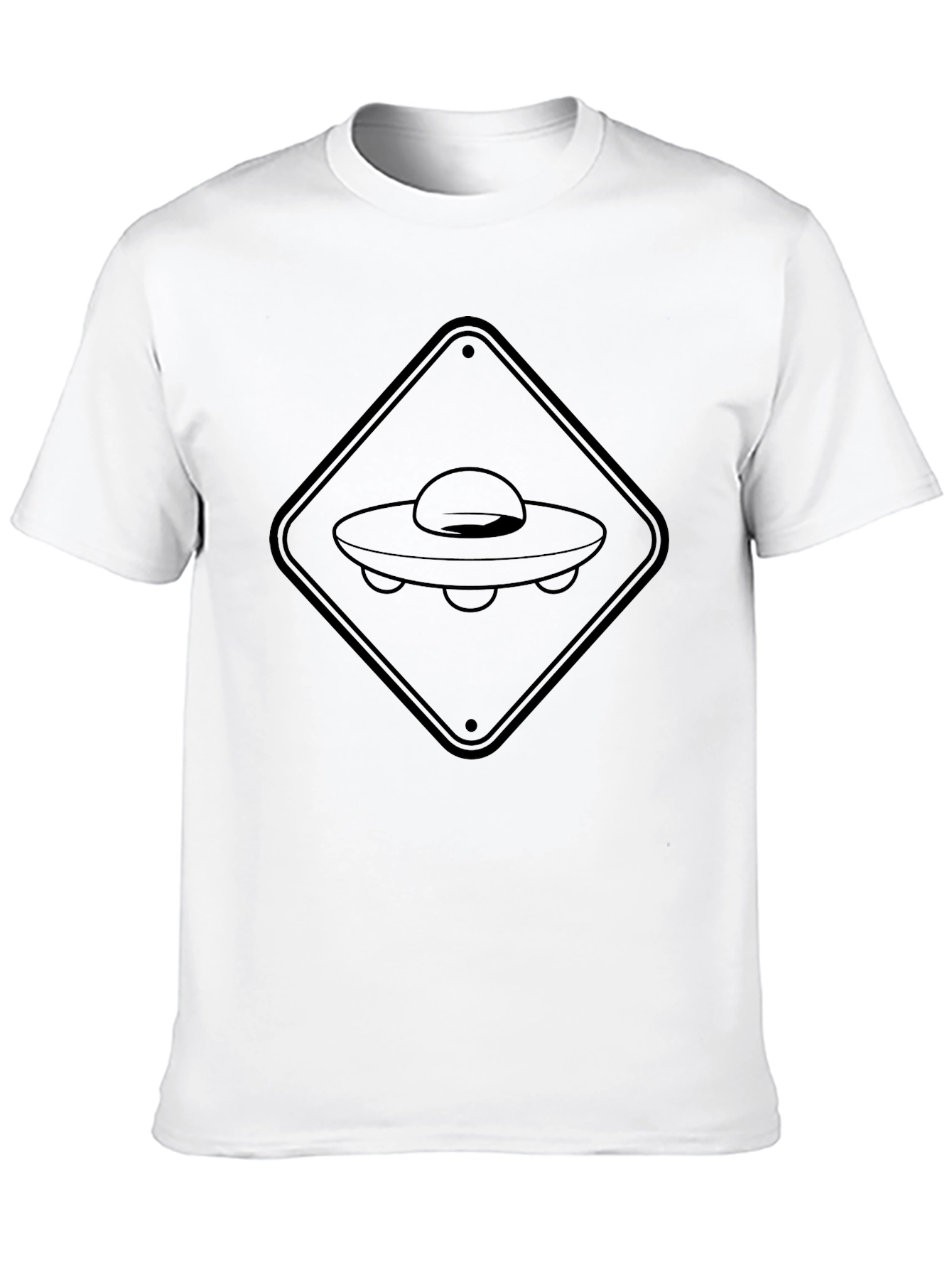 UFO Crossing Black T-Shirt