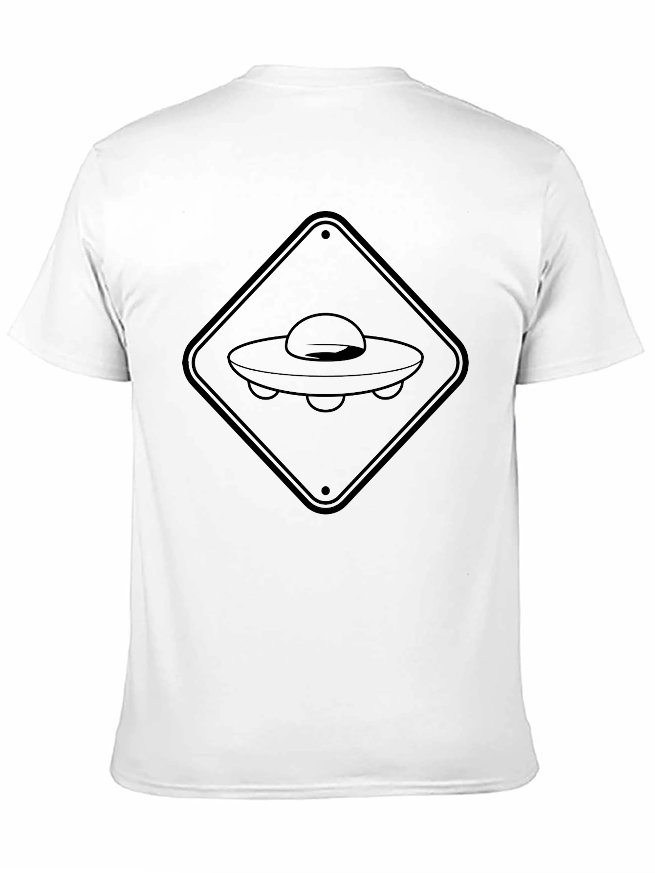 UFO Crossing Black T-Shirt