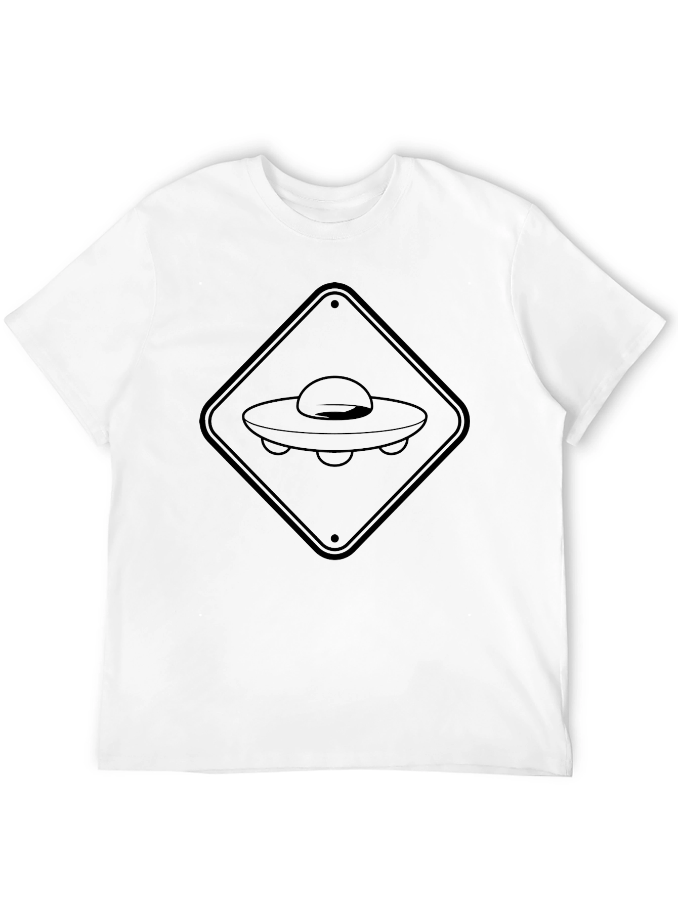 UFO Crossing Black T-Shirt