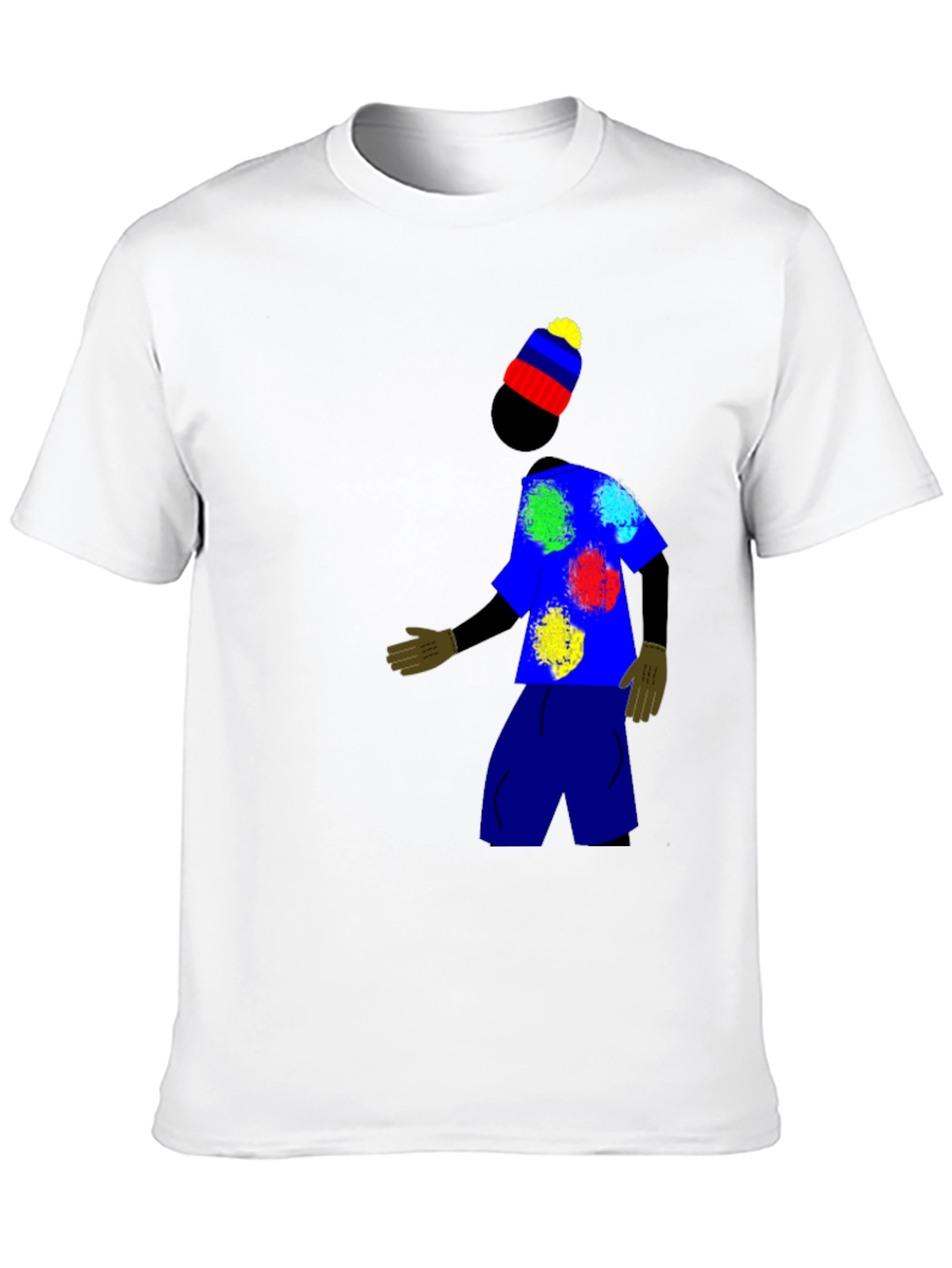 Funky T-Shirt with Abstract Character Design