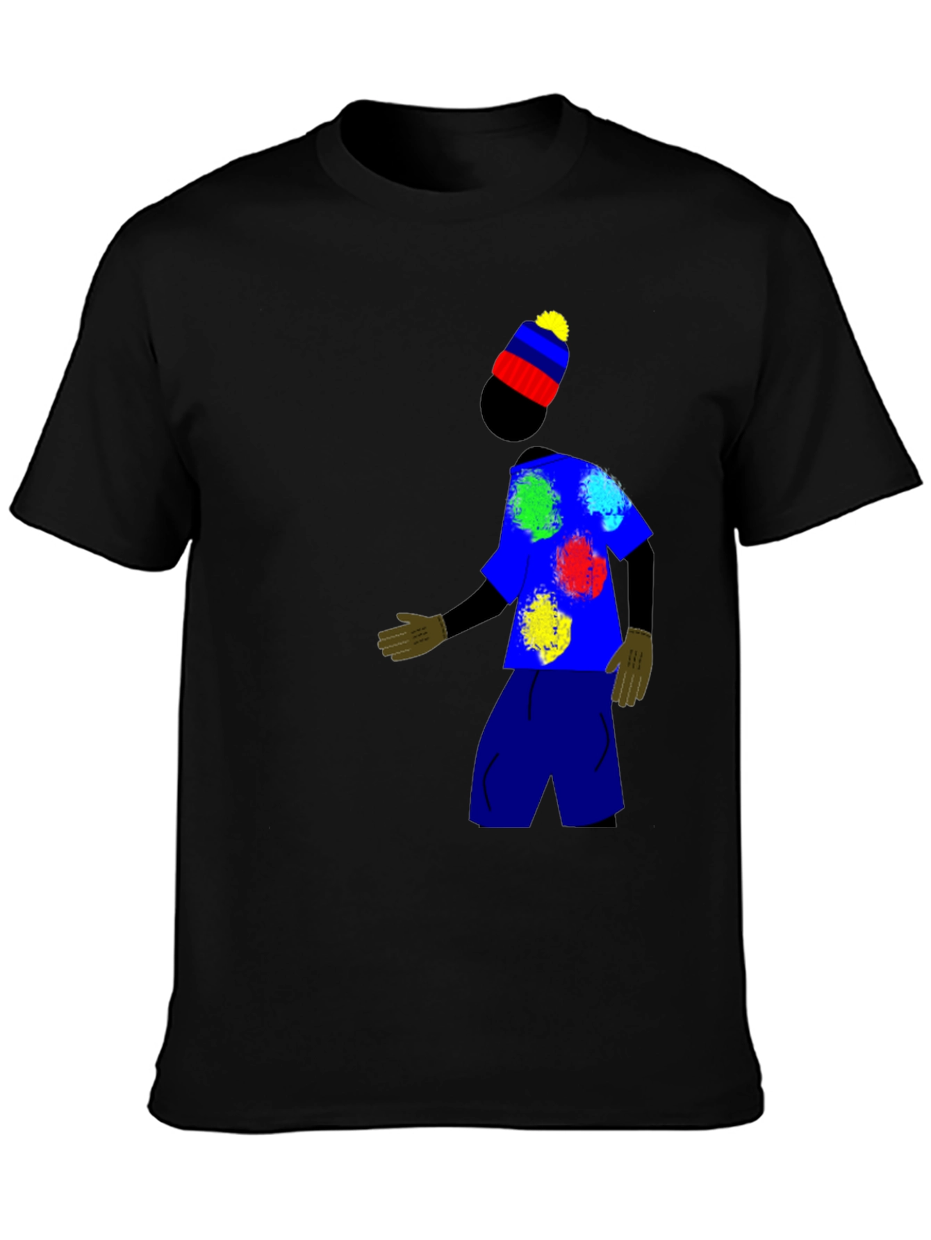 Funky T-Shirt with Abstract Character Design