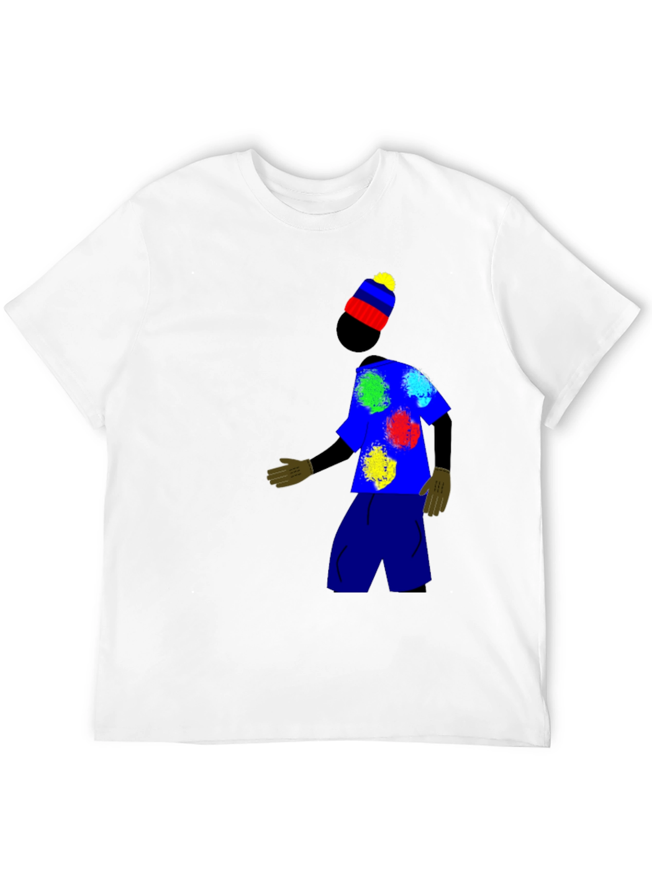 Funky T-Shirt with Abstract Character Design
