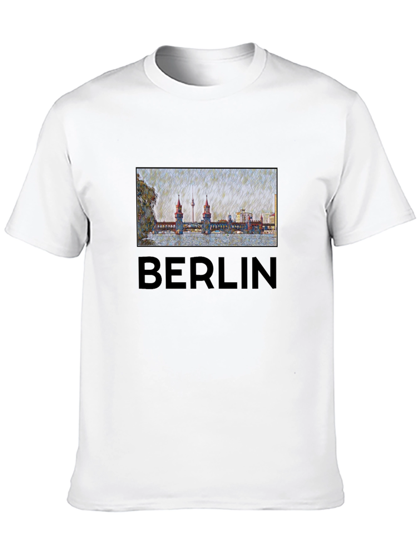 Berlin T-Shirt - Landmark Bridge Graphic