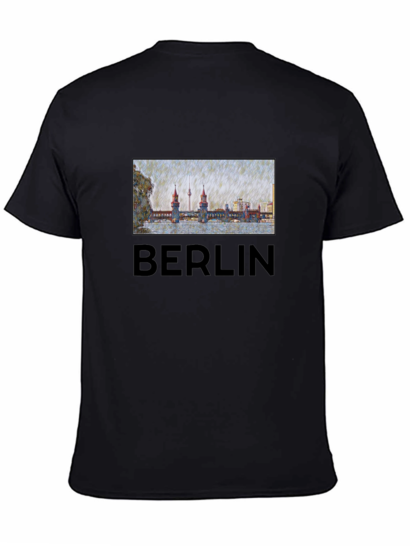 Berlin T-Shirt - Landmark Bridge Graphic