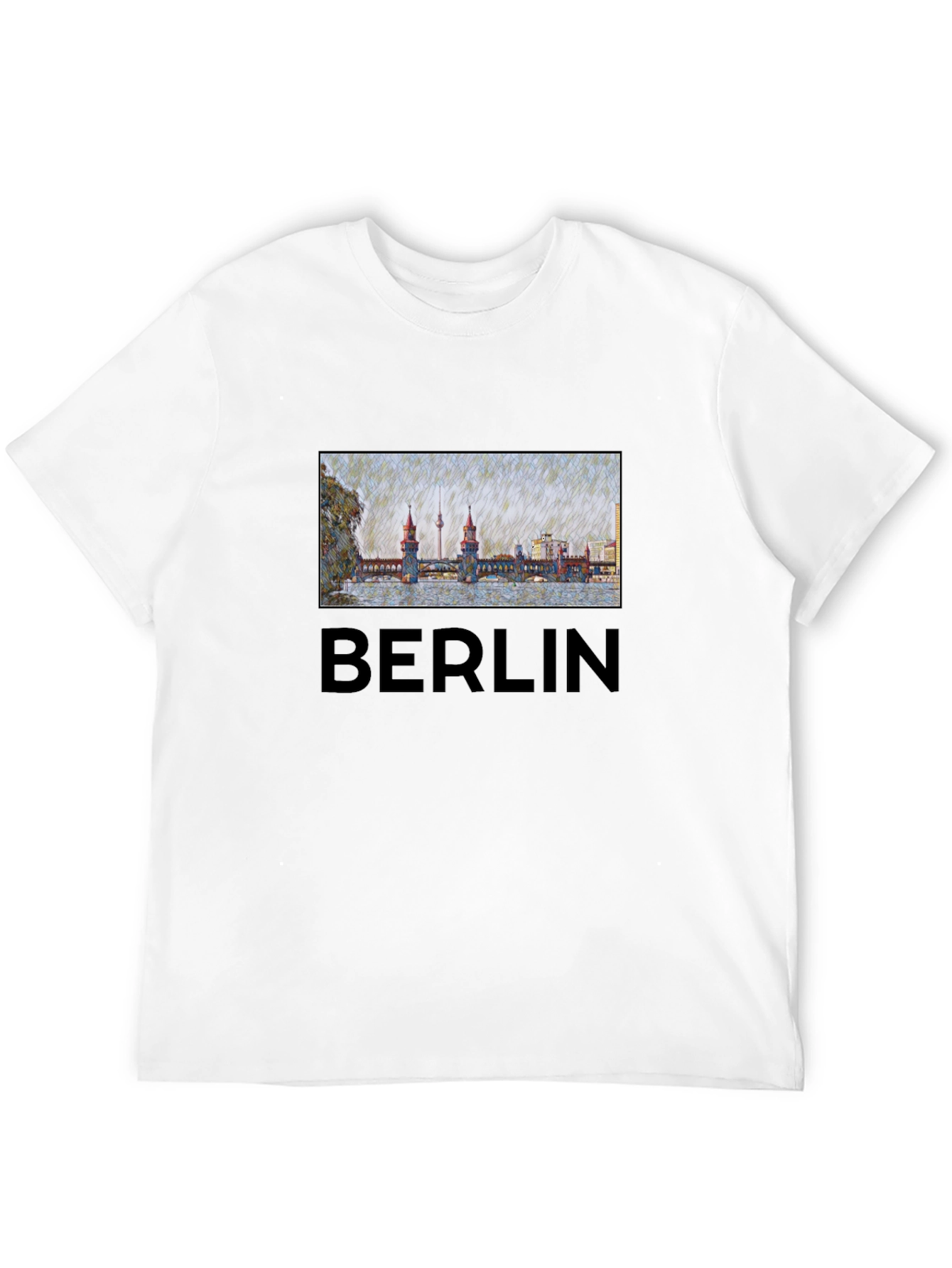 Berlin T-Shirt - Landmark Bridge Graphic