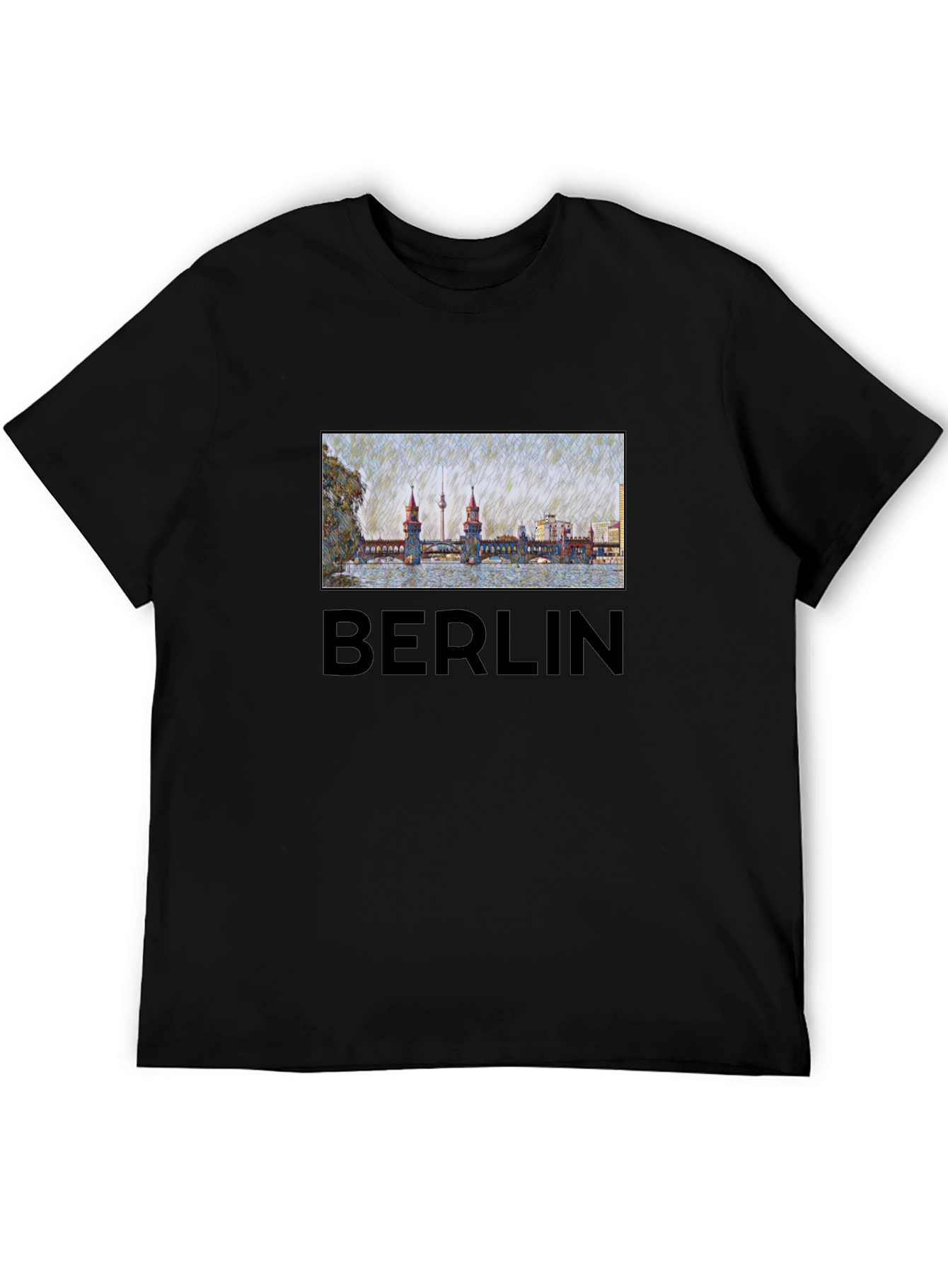 Berlin T-Shirt - Landmark Bridge Graphic