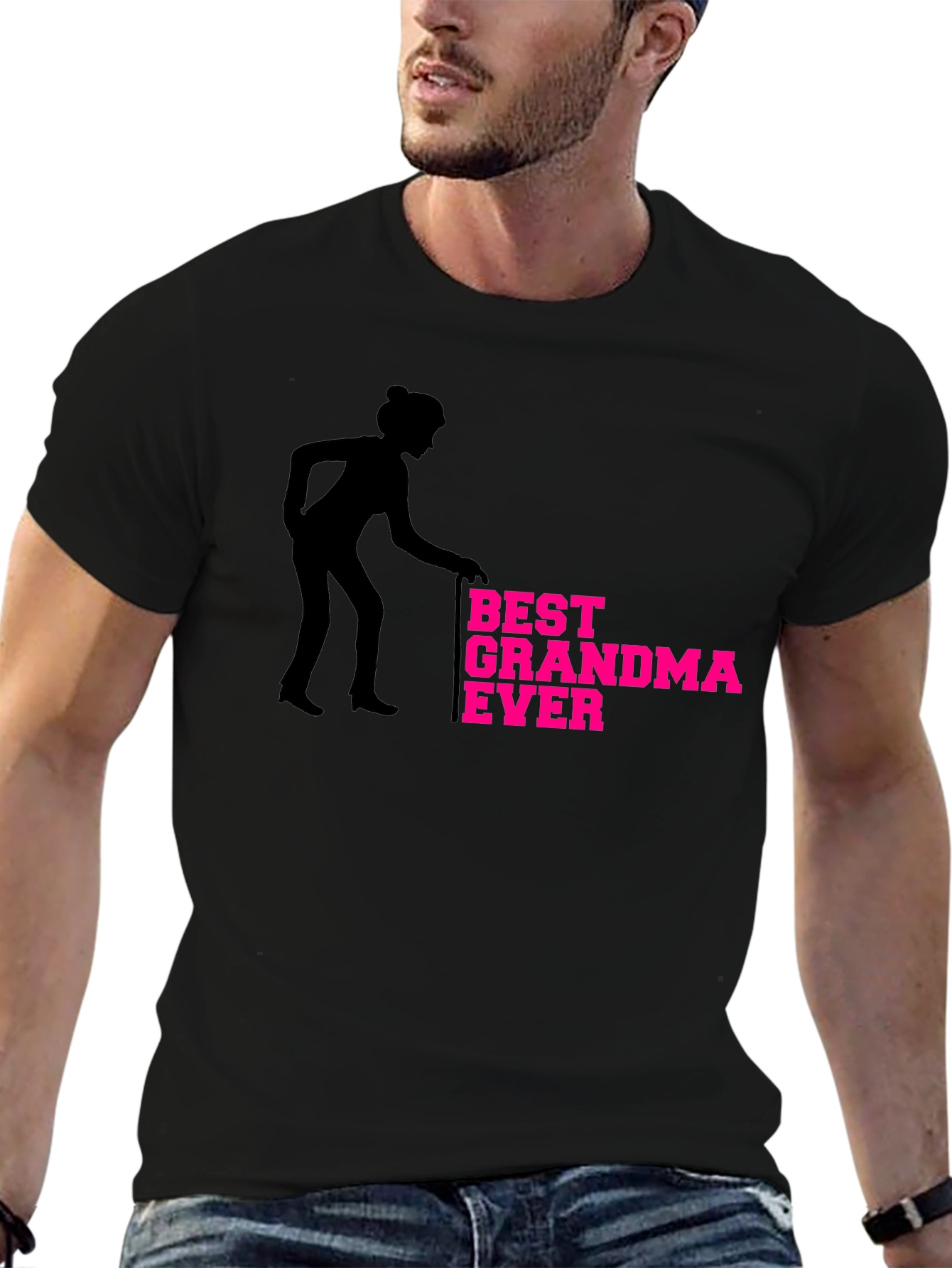 Best Grandma Ever Black T-Shirt
