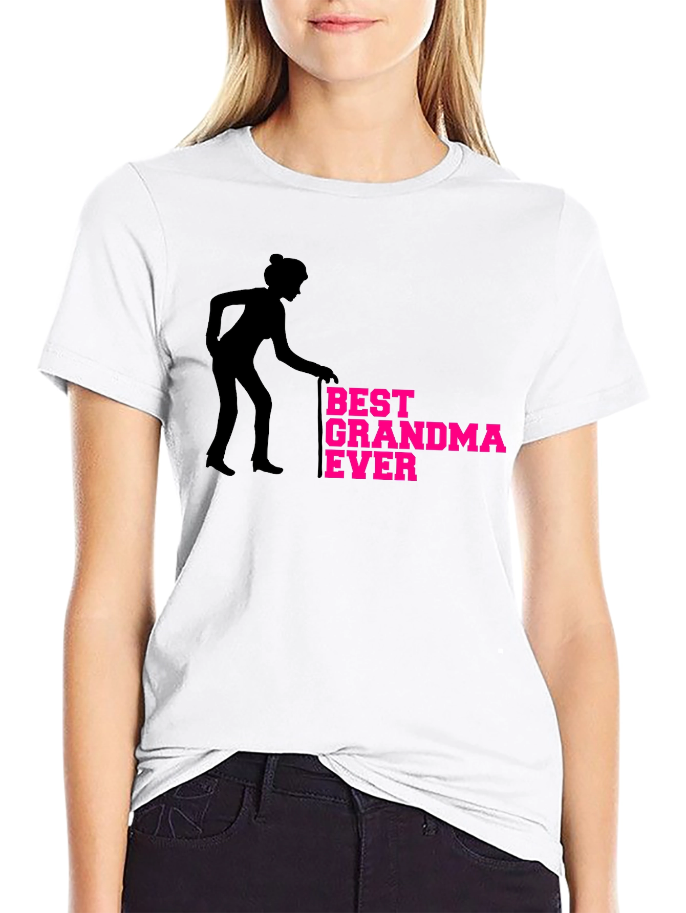Best Grandma Ever Black T-Shirt