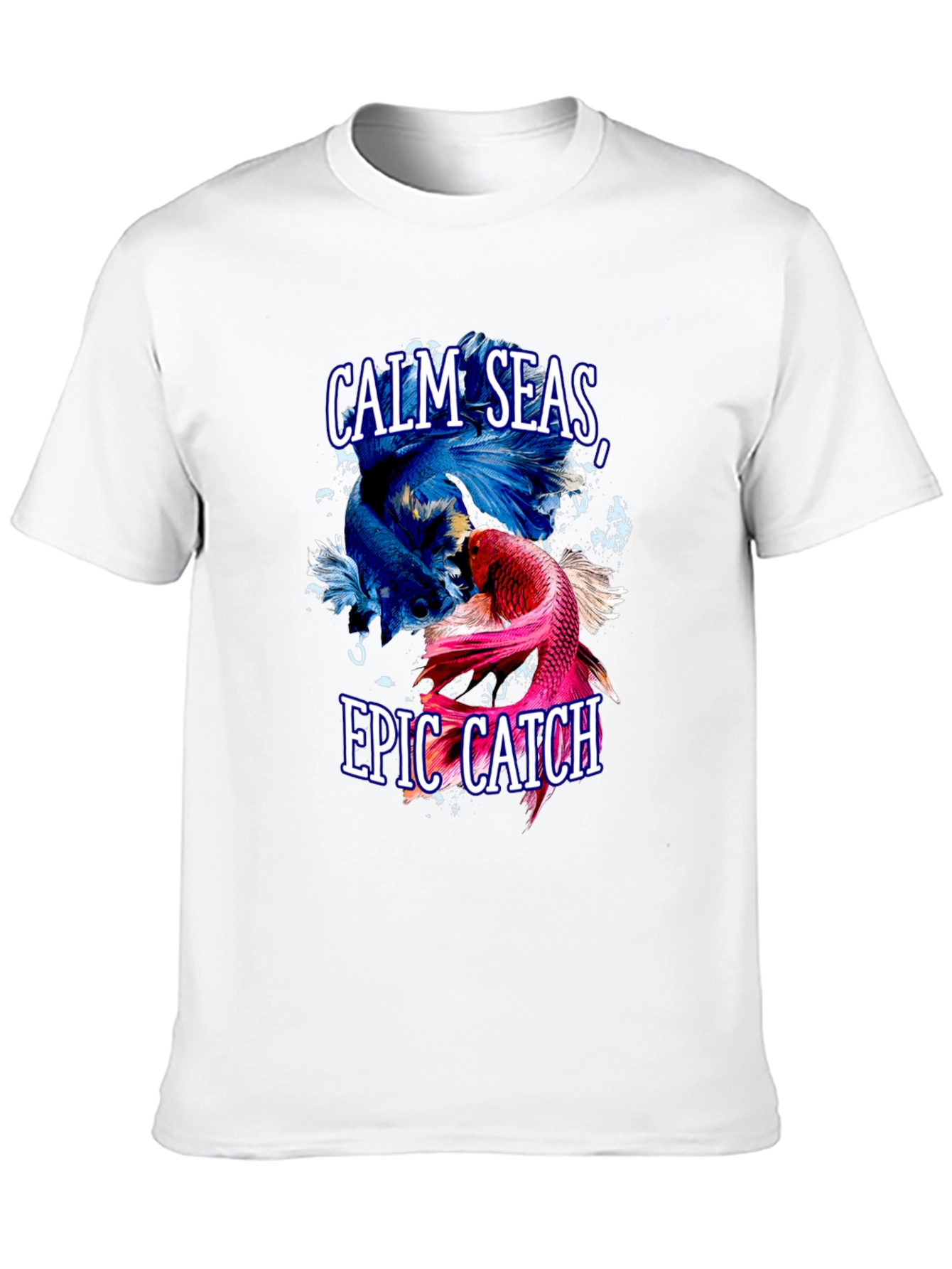 Calm Seas Epic Catch Betta Fish Graphic T-Shirt