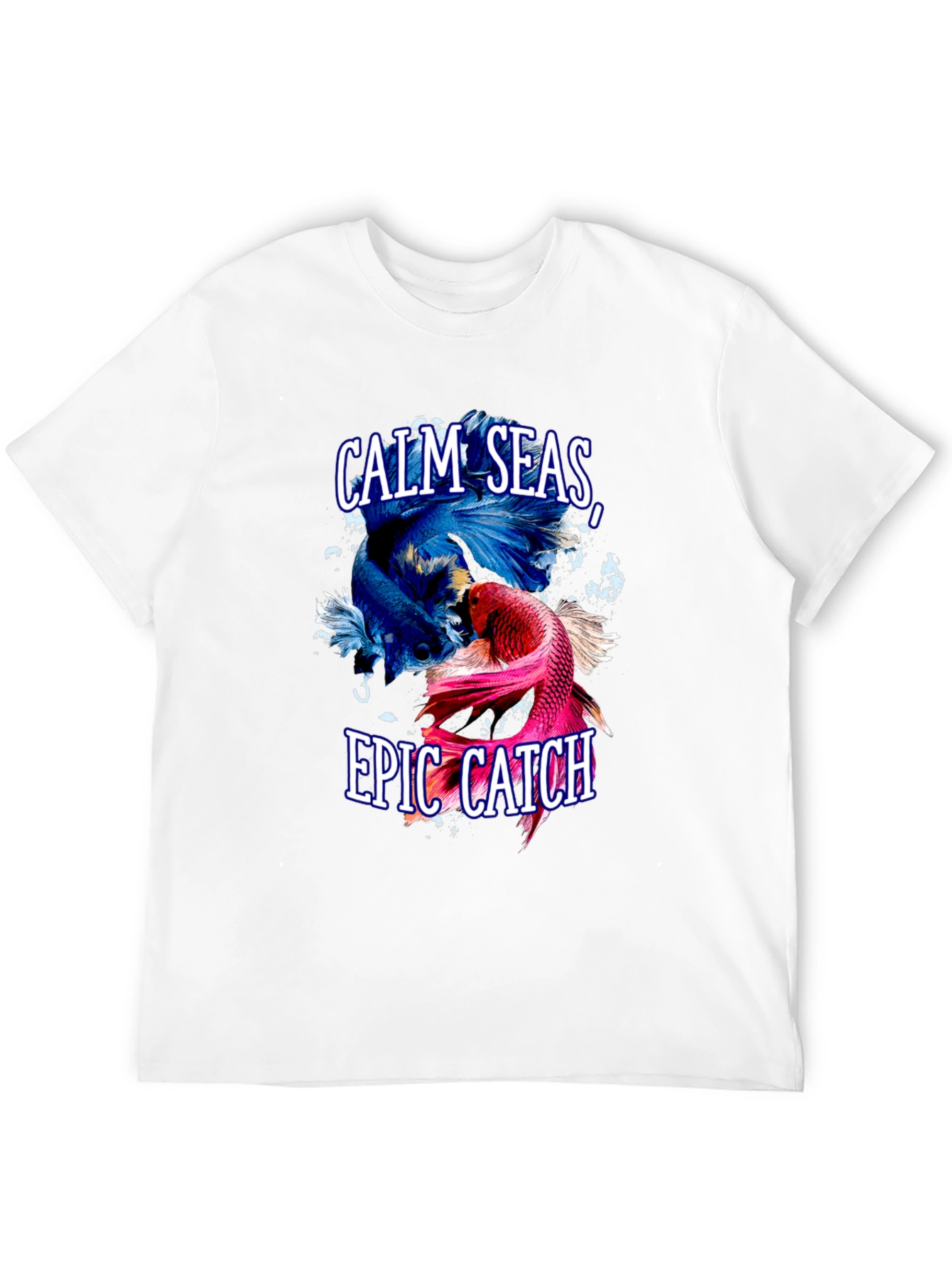 Calm Seas Epic Catch Betta Fish Graphic T-Shirt