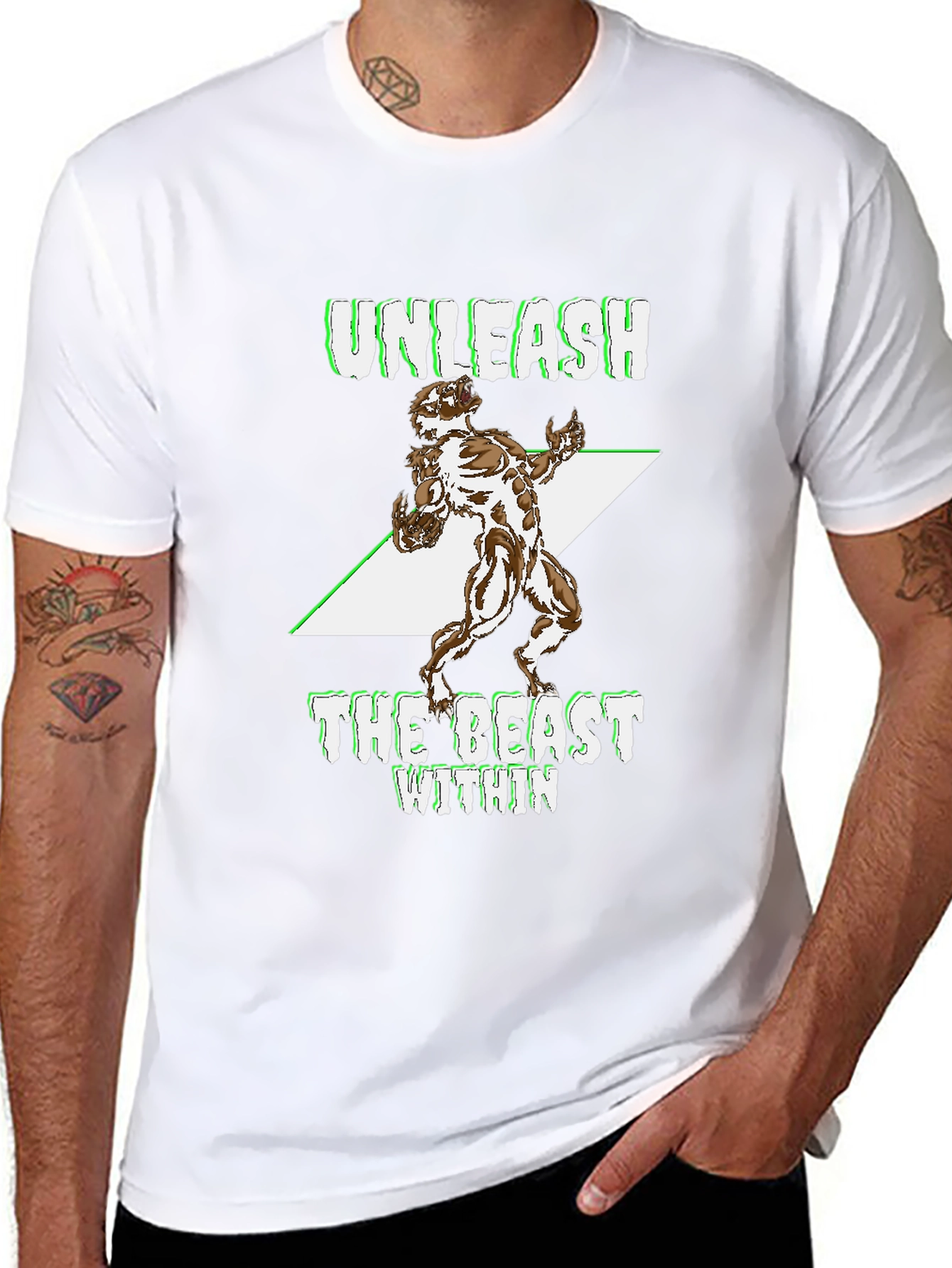 Unleash The Beast Within Black T-Shirt