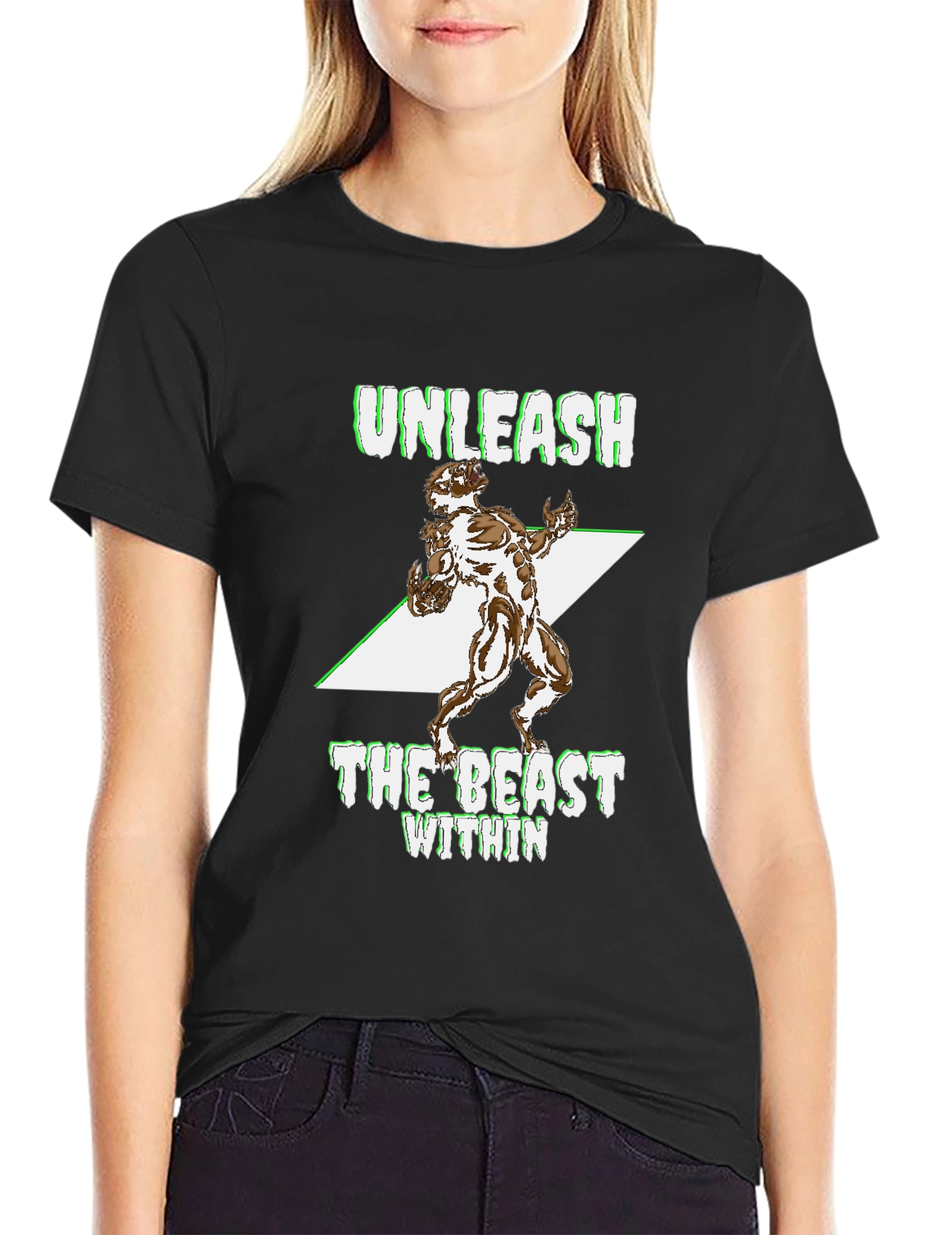Unleash The Beast Within Black T-Shirt