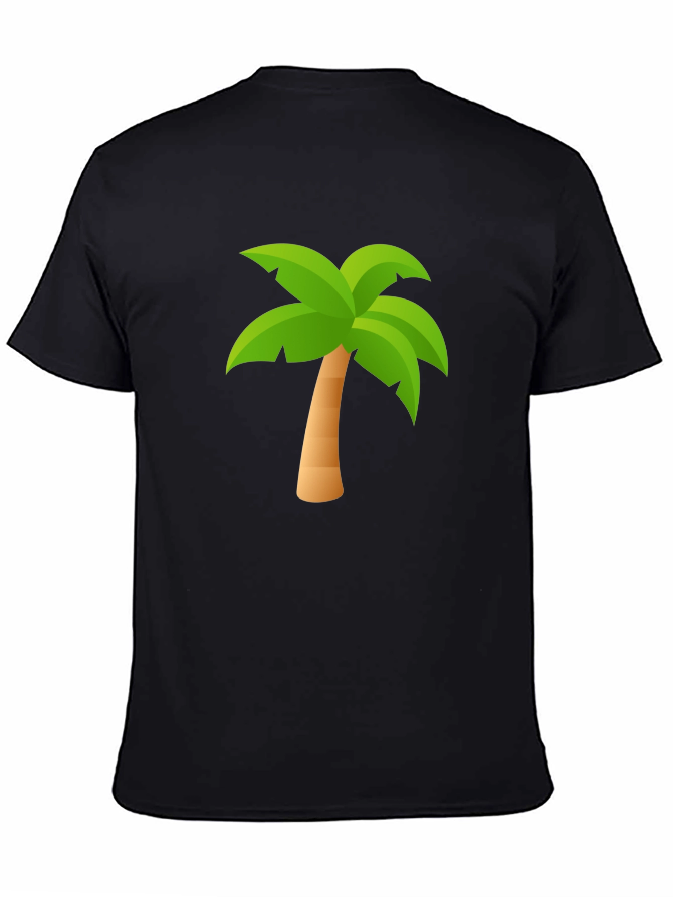 Tropical Palm Tree Black T-Shirt - Summer Ready!