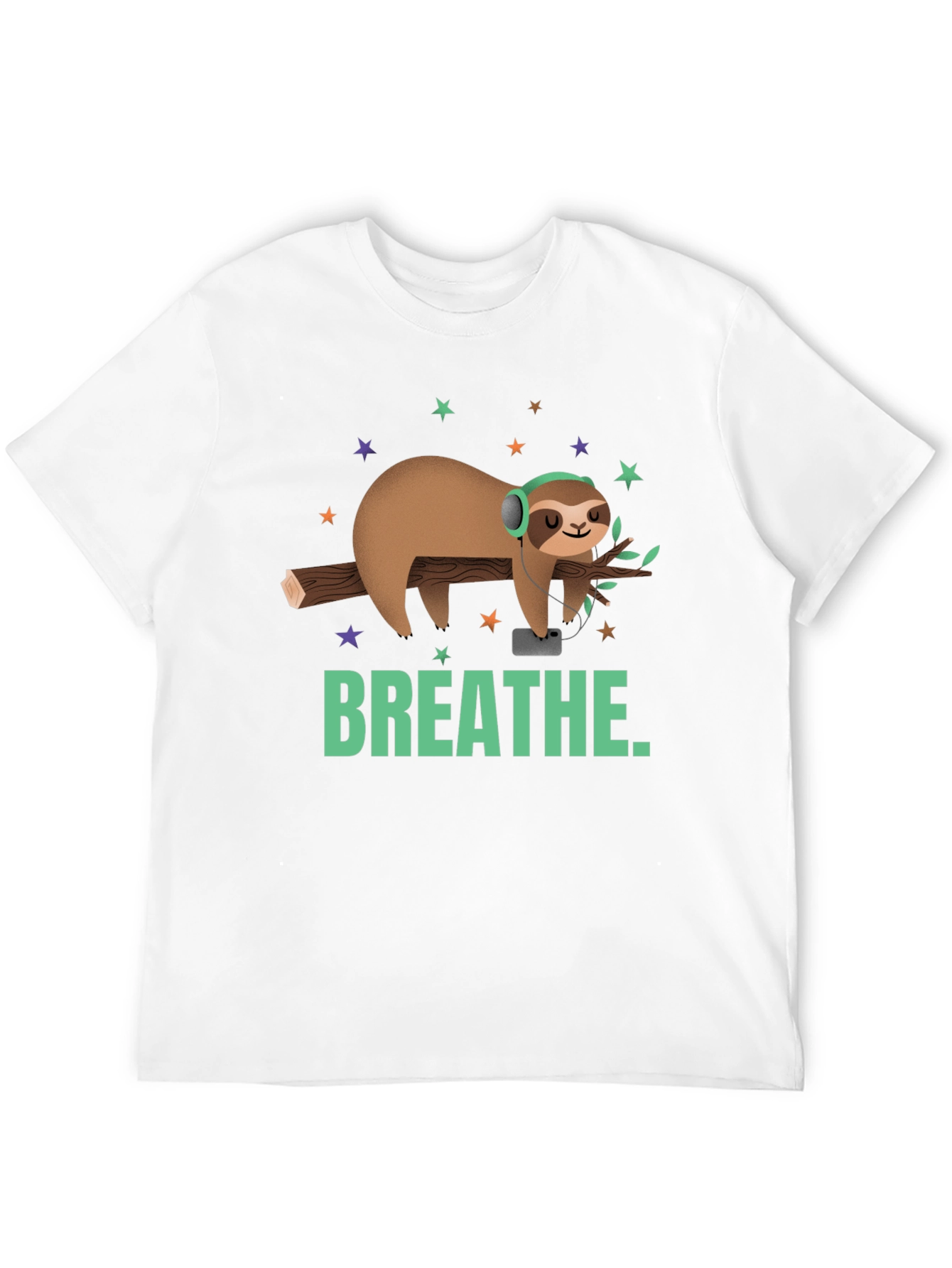 Breathe Sloth Graphic Tee