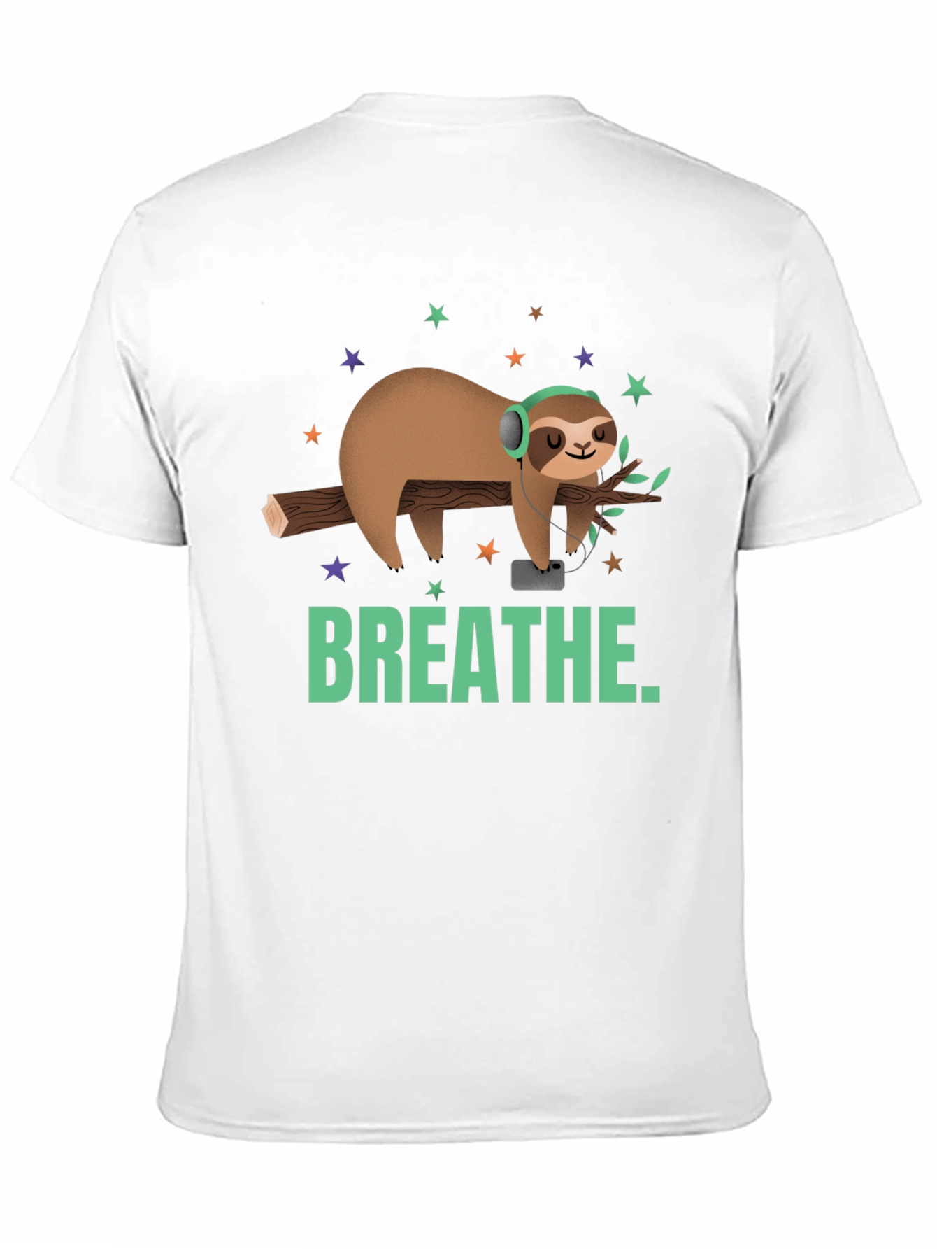 Breathe Sloth Graphic Tee