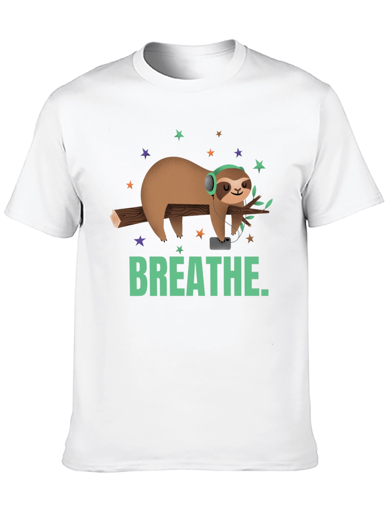 Breathe Sloth Graphic Tee