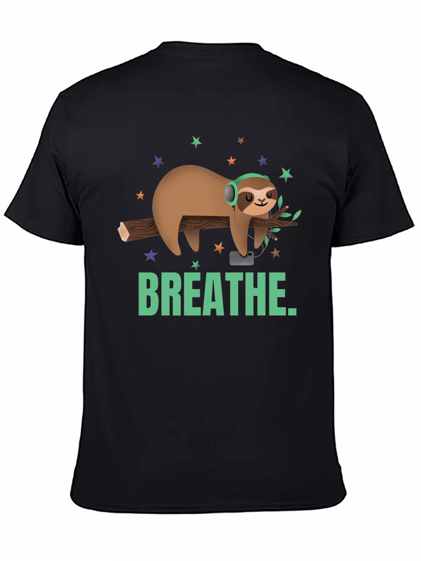 Breathe Sloth Graphic Tee