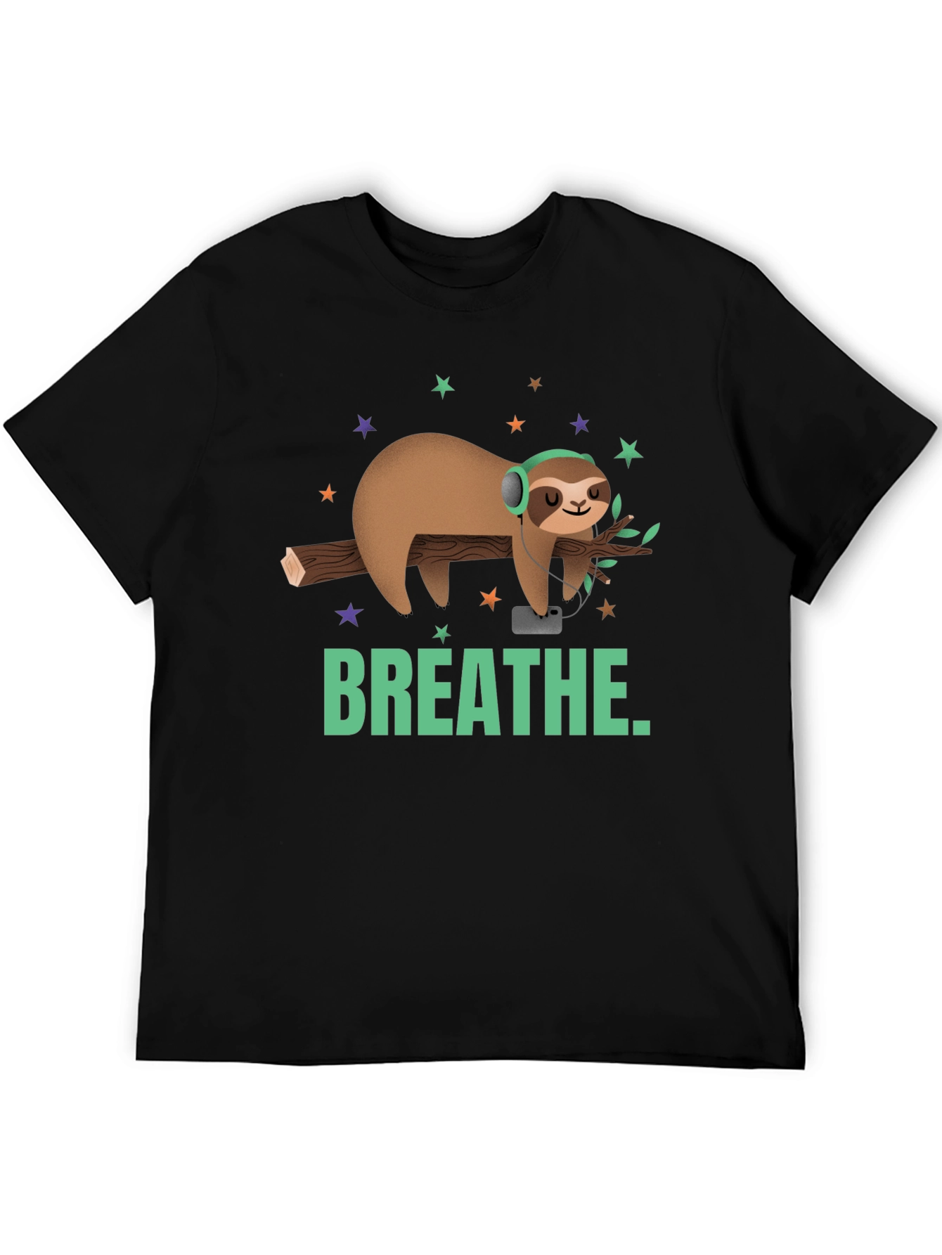 Breathe Sloth Graphic Tee