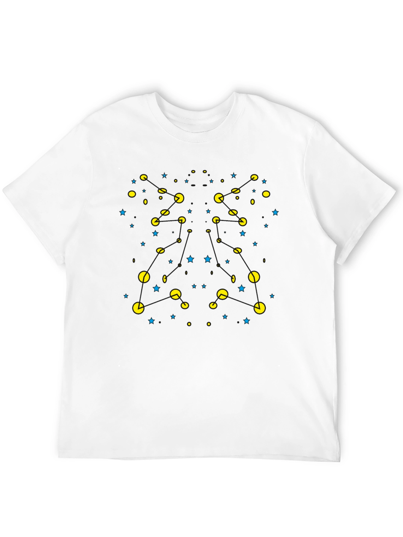 Retro Gaming T-Shirt - Pacman Inspired Starry Design