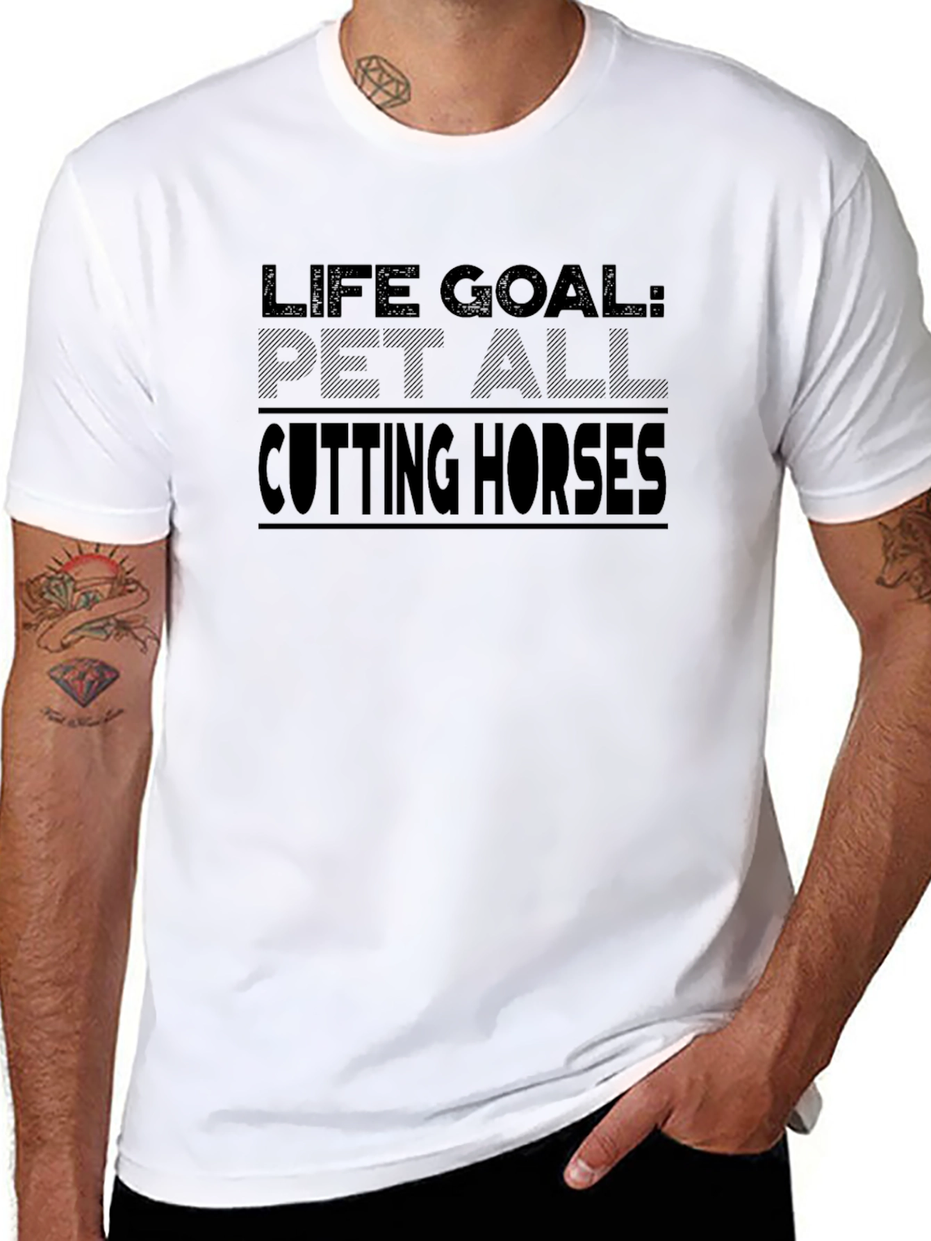 Life Goal: Pet All Cutting Horses T-Shirt