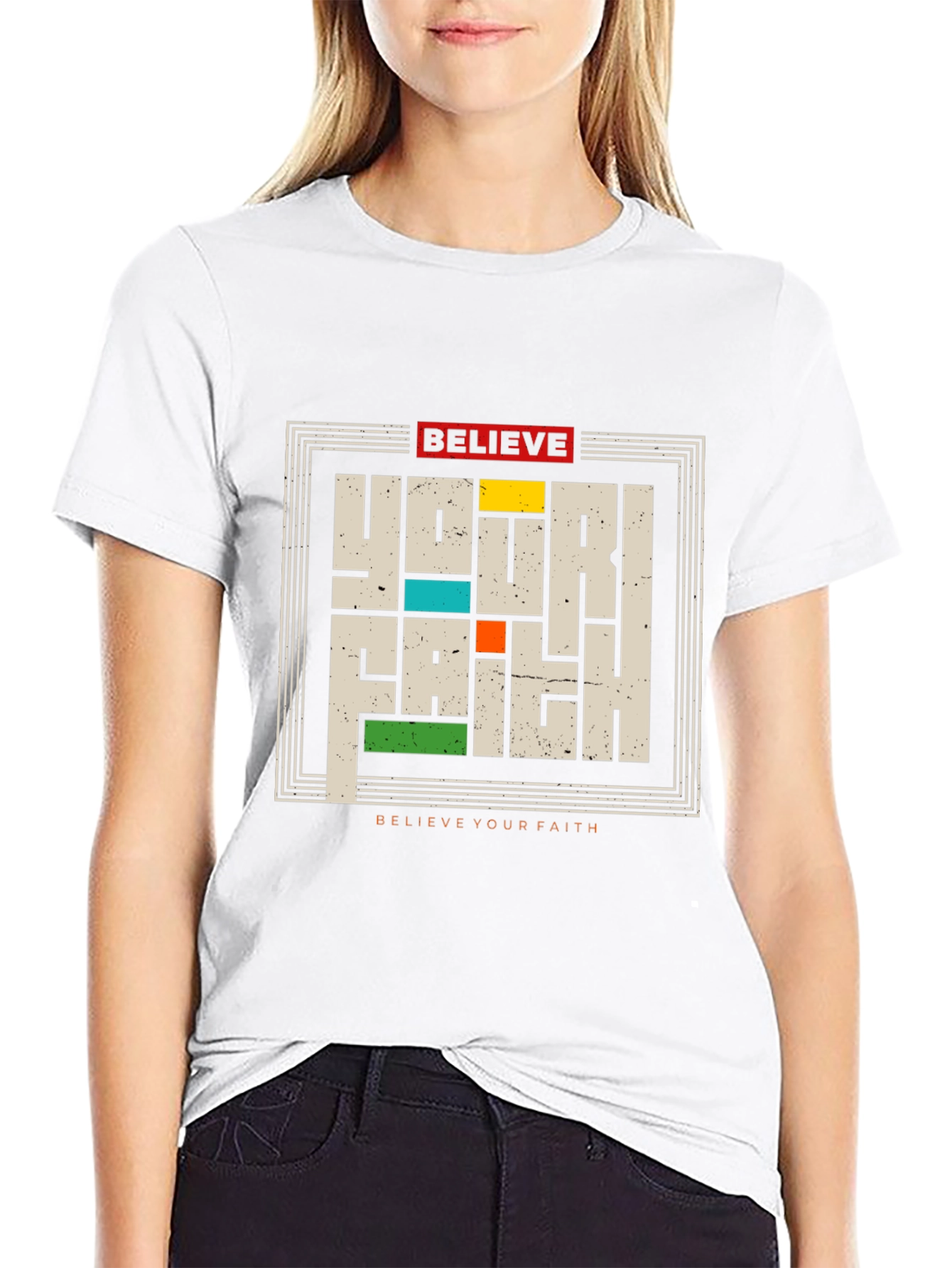 Believe Your Faith Graphic Tee - Black