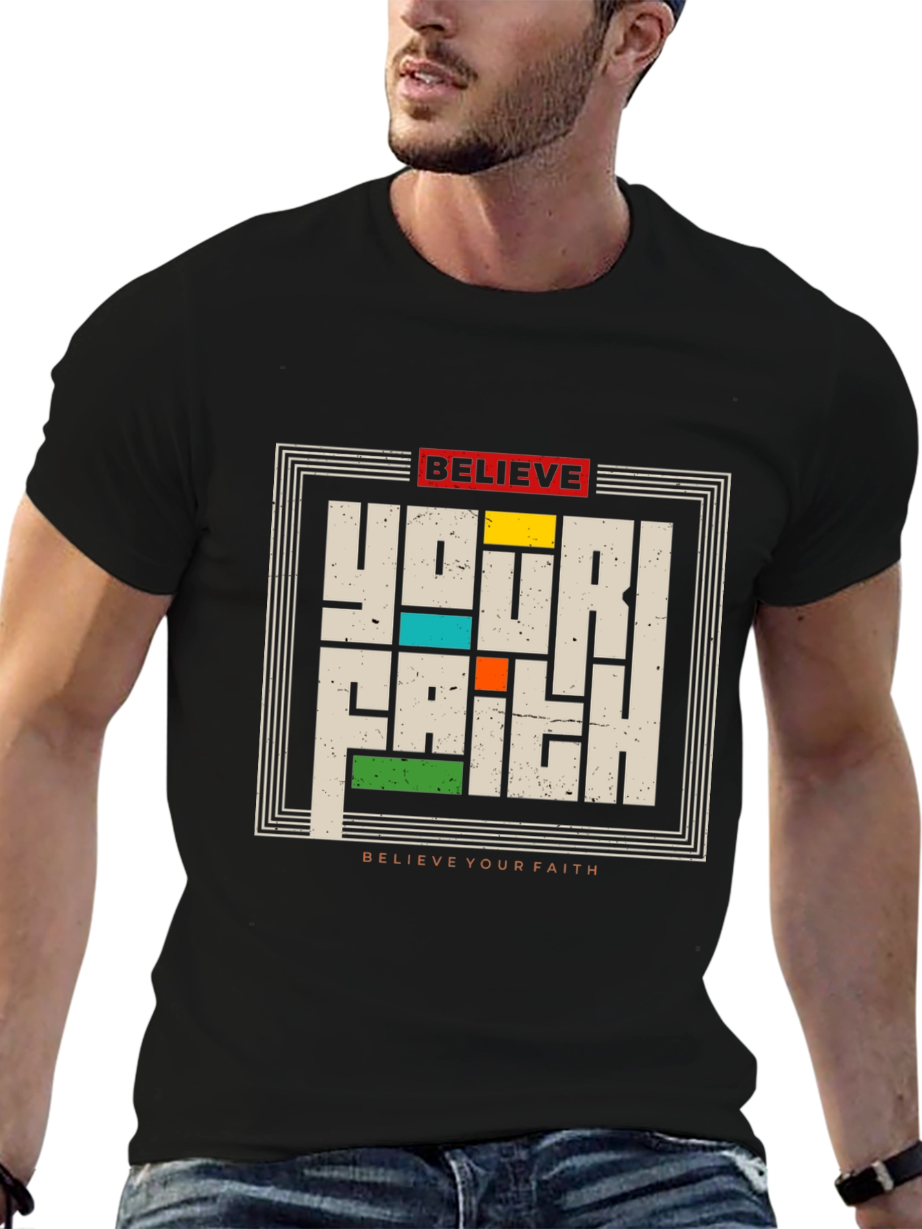Believe Your Faith Graphic Tee - Black