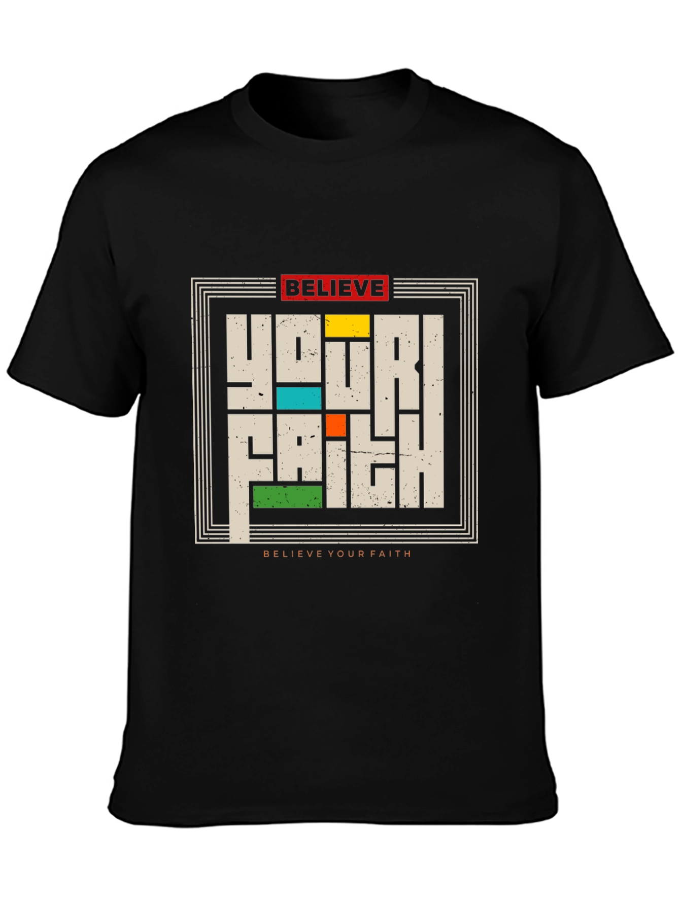 Believe Your Faith Graphic Tee - Black