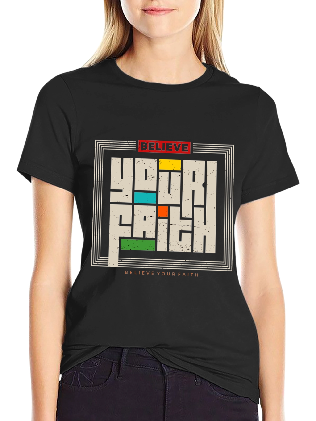 Believe Your Faith Graphic Tee - Black