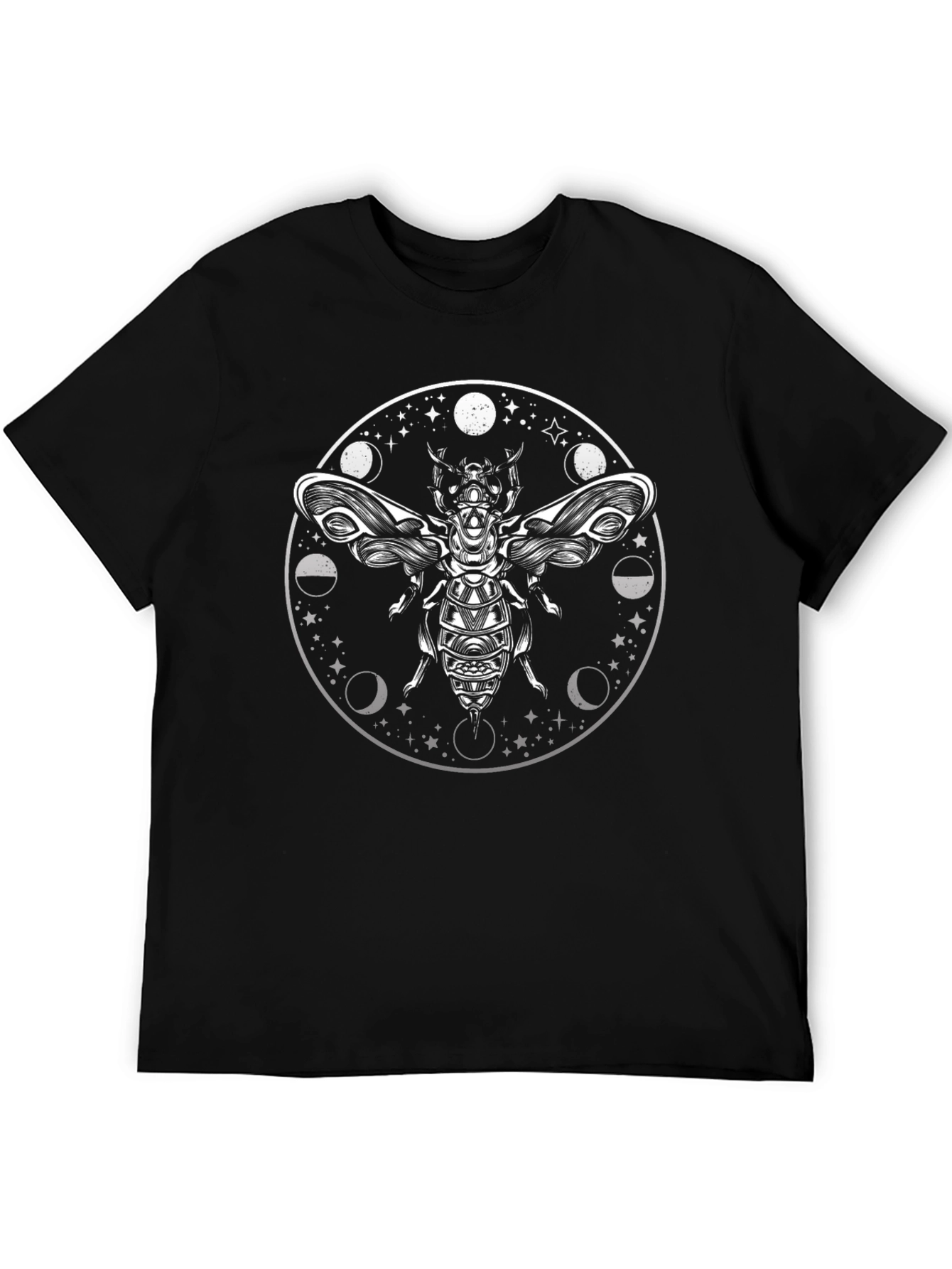 Lunar Moth Graphic T-Shirt - Black