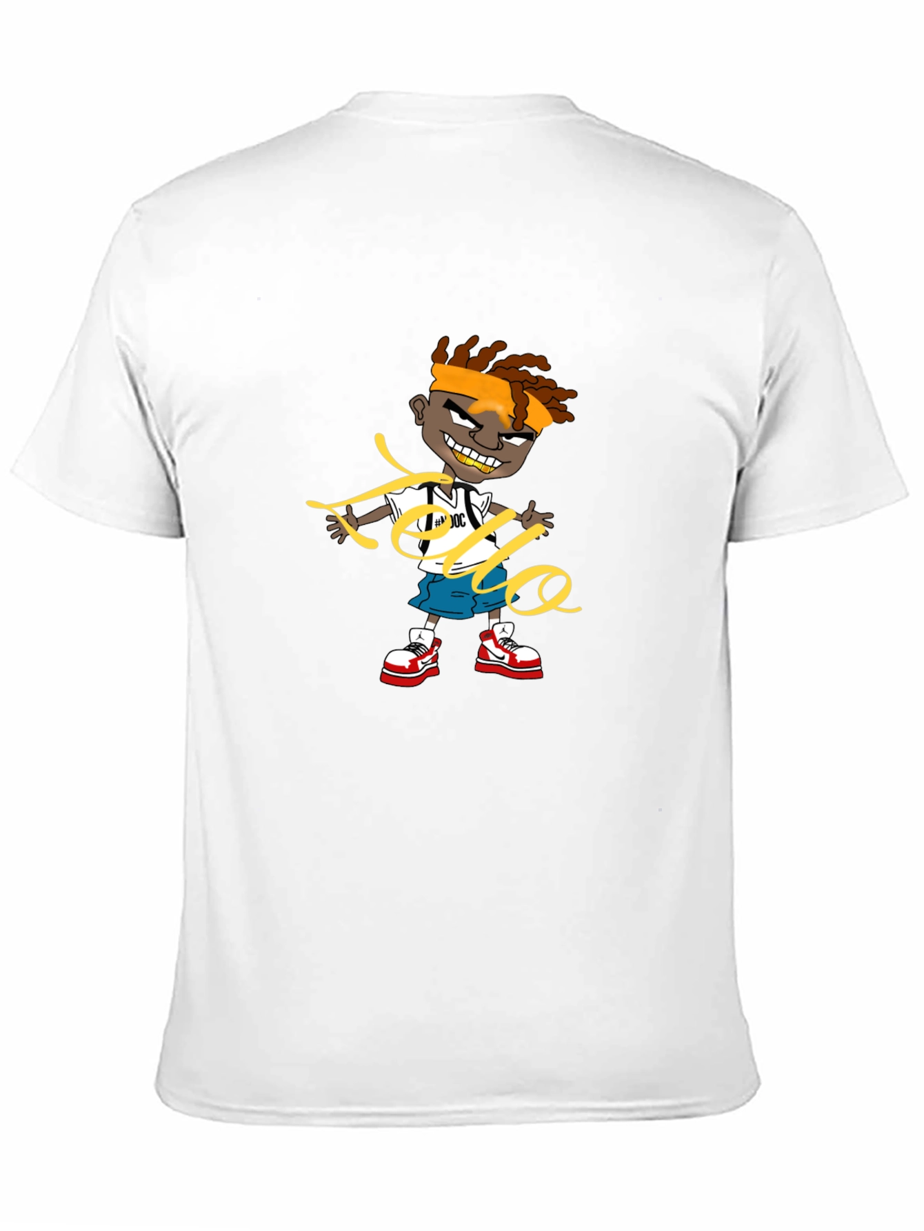 Cartoon Graphic Black Tee