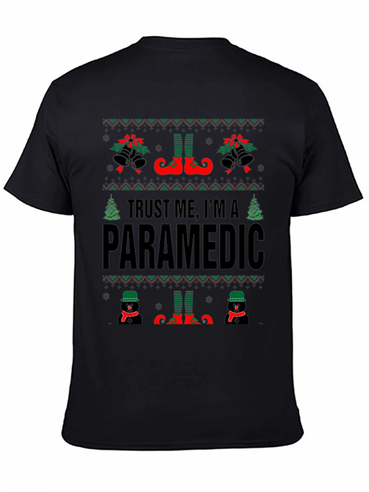Trust Me Im a Paramedic Ugly Christmas Sweater T-Shirt