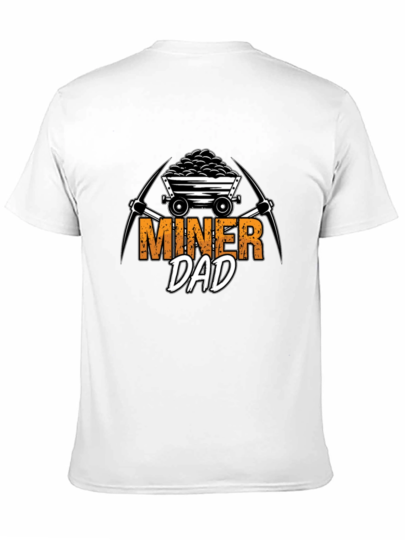Miner Dad Graphic T-Shirt - Black Crew Neck Tee